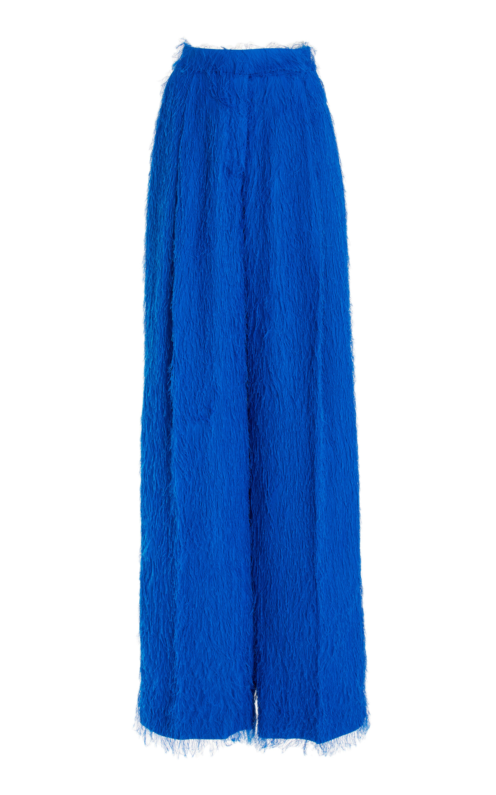 Fringed Fil Coupe Wide-Leg Pants