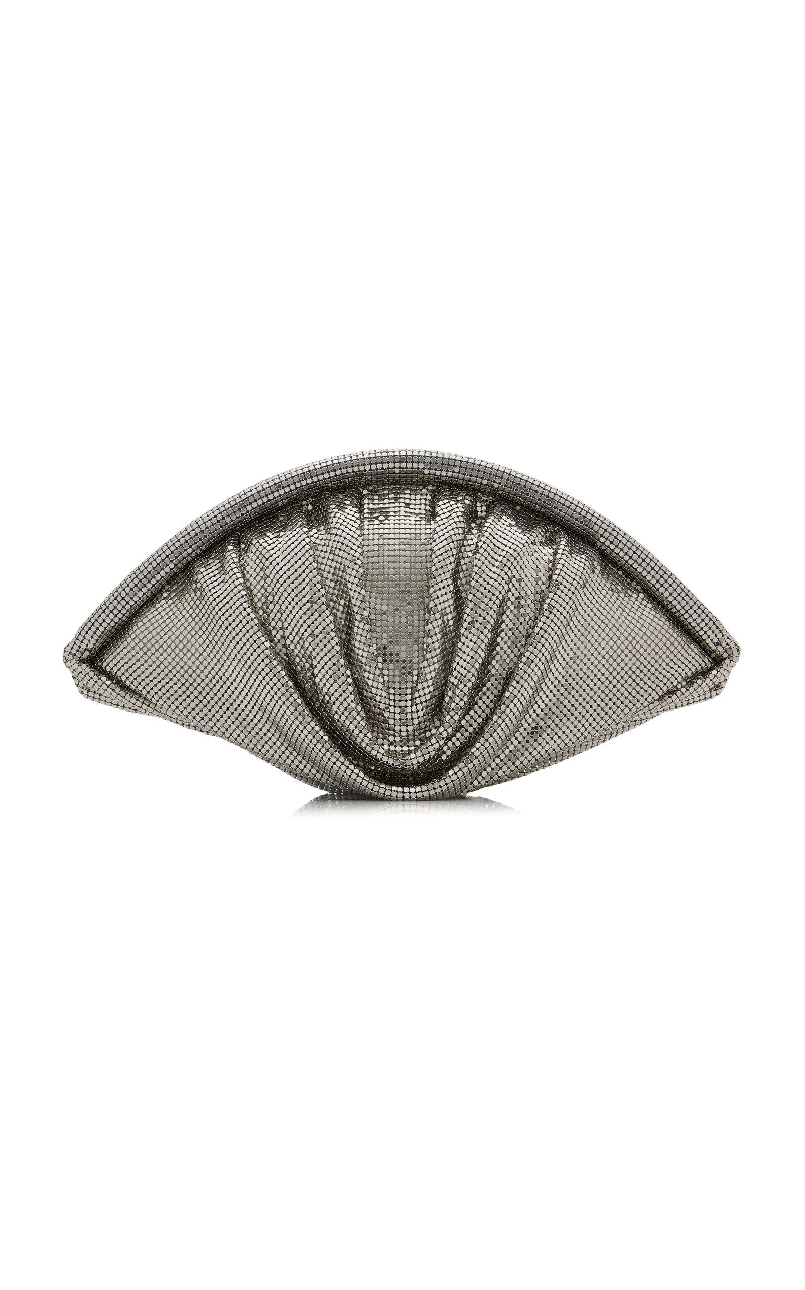 Rabanne Crystal-Mesh Clutch - Silver - OS
