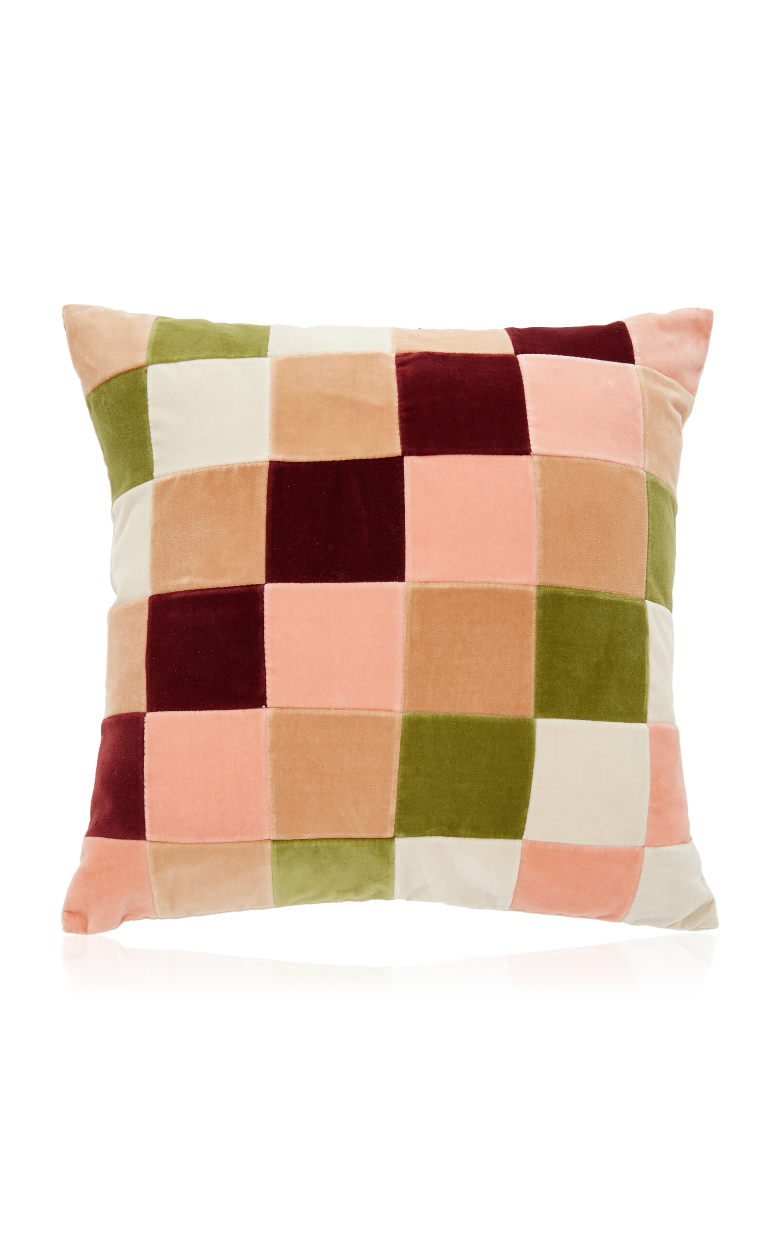 Christina Lundsteen Eliza Wild Rose Cotton Throw Pillow; 50x50 - Multi