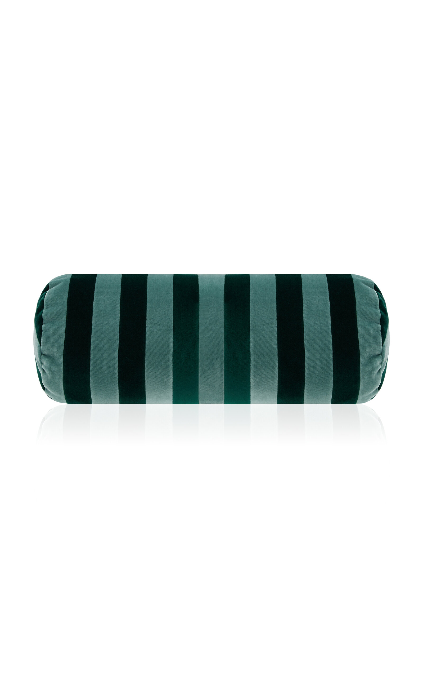 Christina Lundsteen Stripe Bolster Cushion Pillow In Green