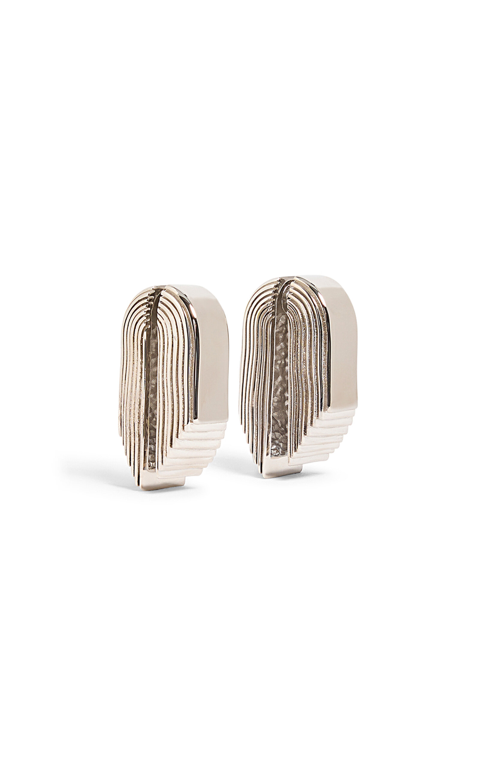 Khaite Zucchini Silver-Tone Earrings - Silver - OS - Moda Operandi