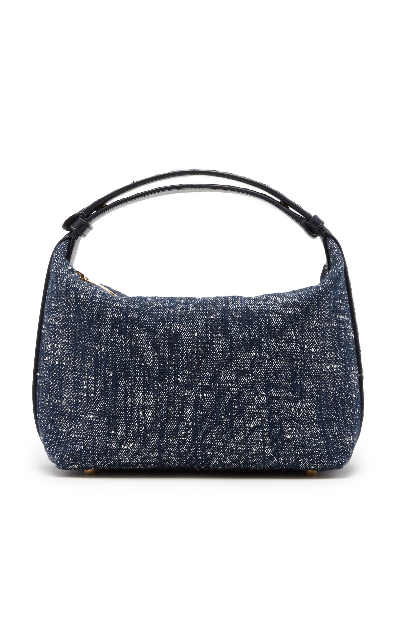 Bottega Veneta Mini Wallace Denim Bouclé Bag - Dark Wash - OS