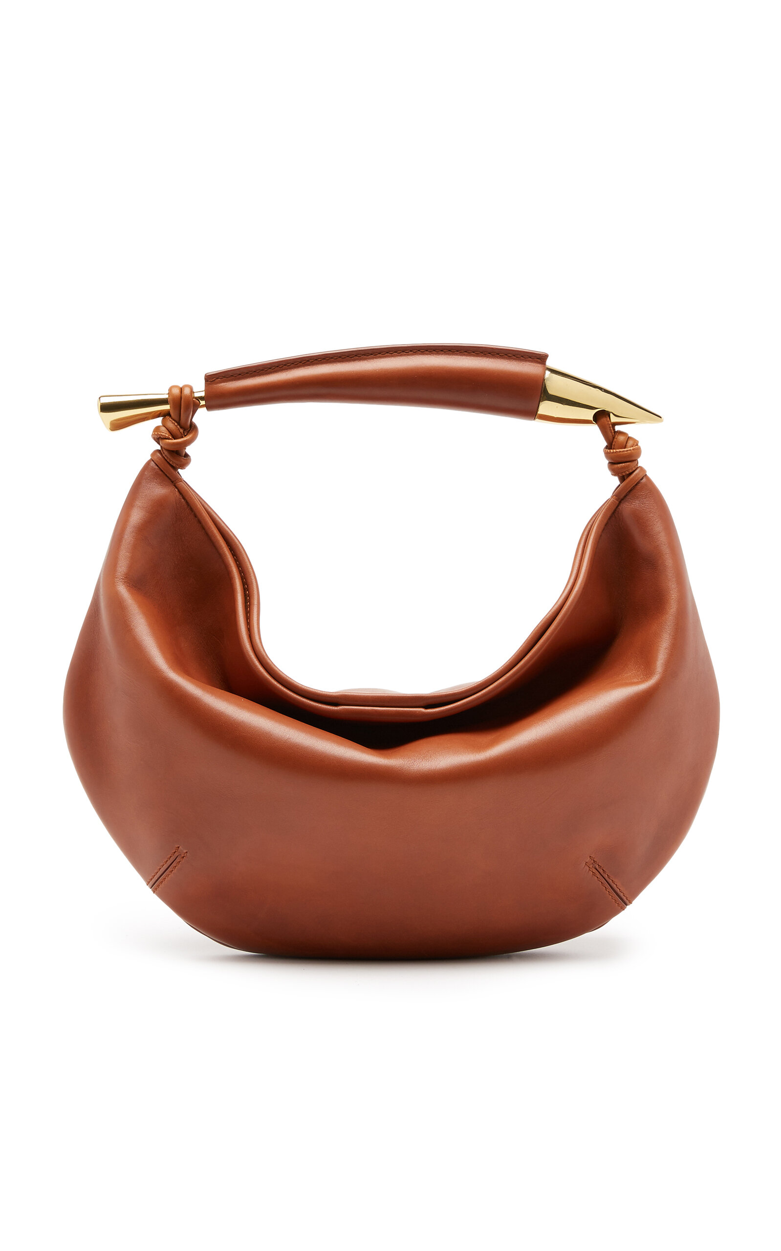 Bottega Veneta Small Sardine Leather Bag - Brown - OS