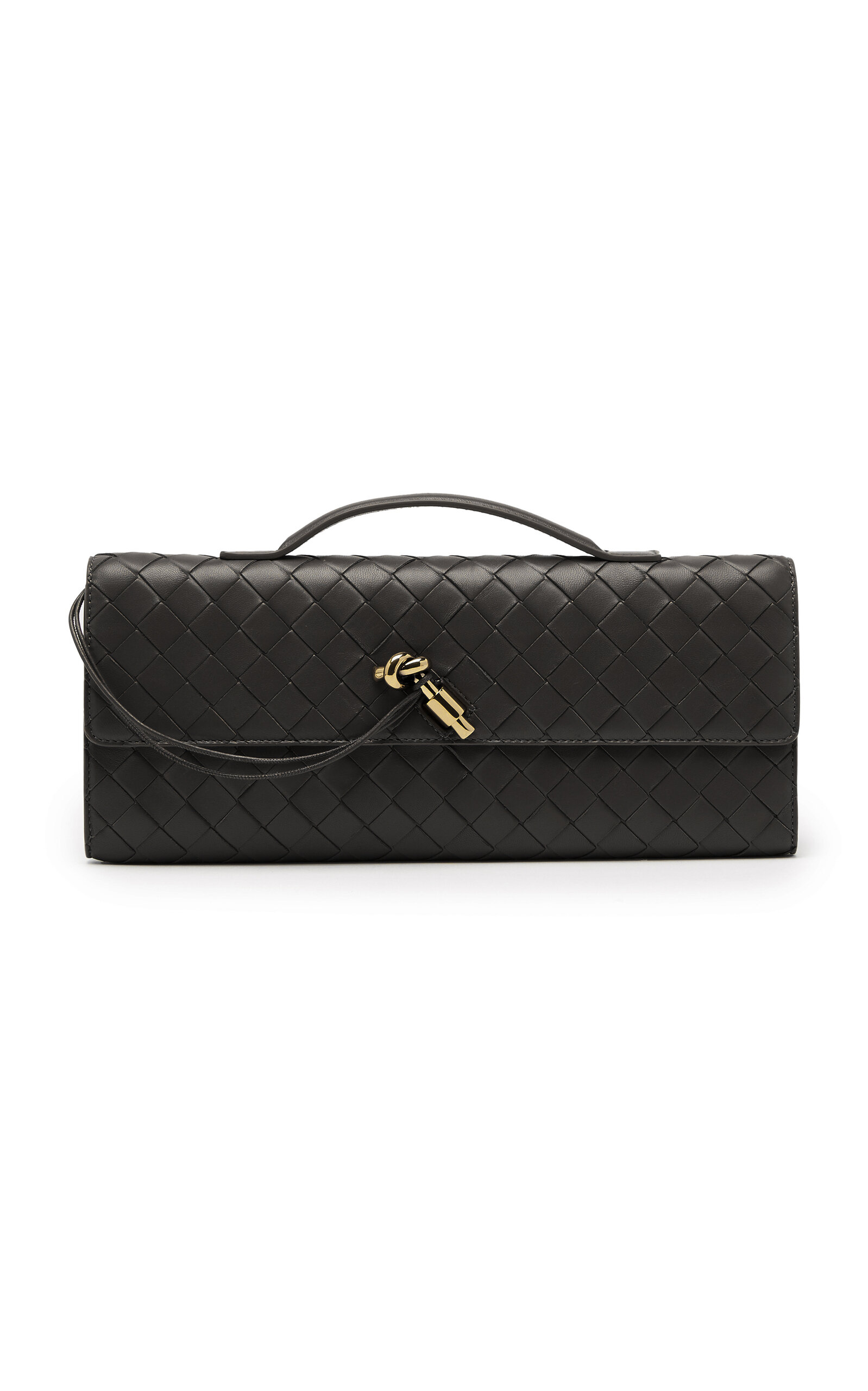 Bottega Veneta Long Andiamo Intrecciato Leather Clutch