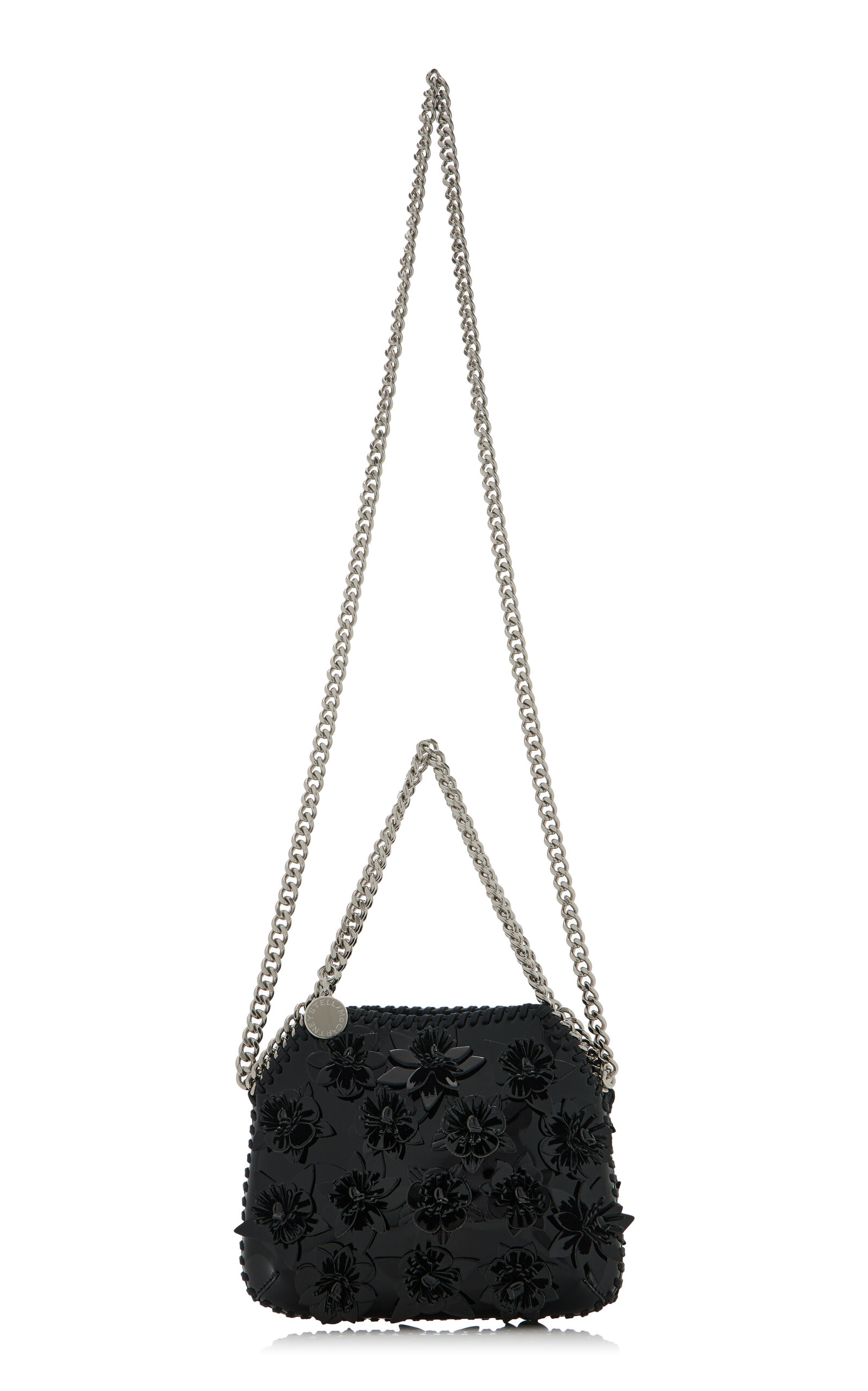 Embroidered Patent Alter-Mat Mini Shoulder Bag