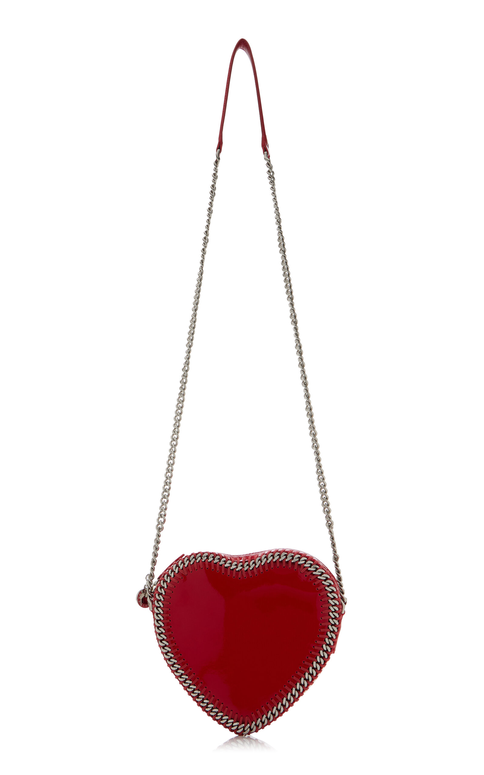 Stella McCartney Heart Vegan Leather Crossbody Bag - Red - OS