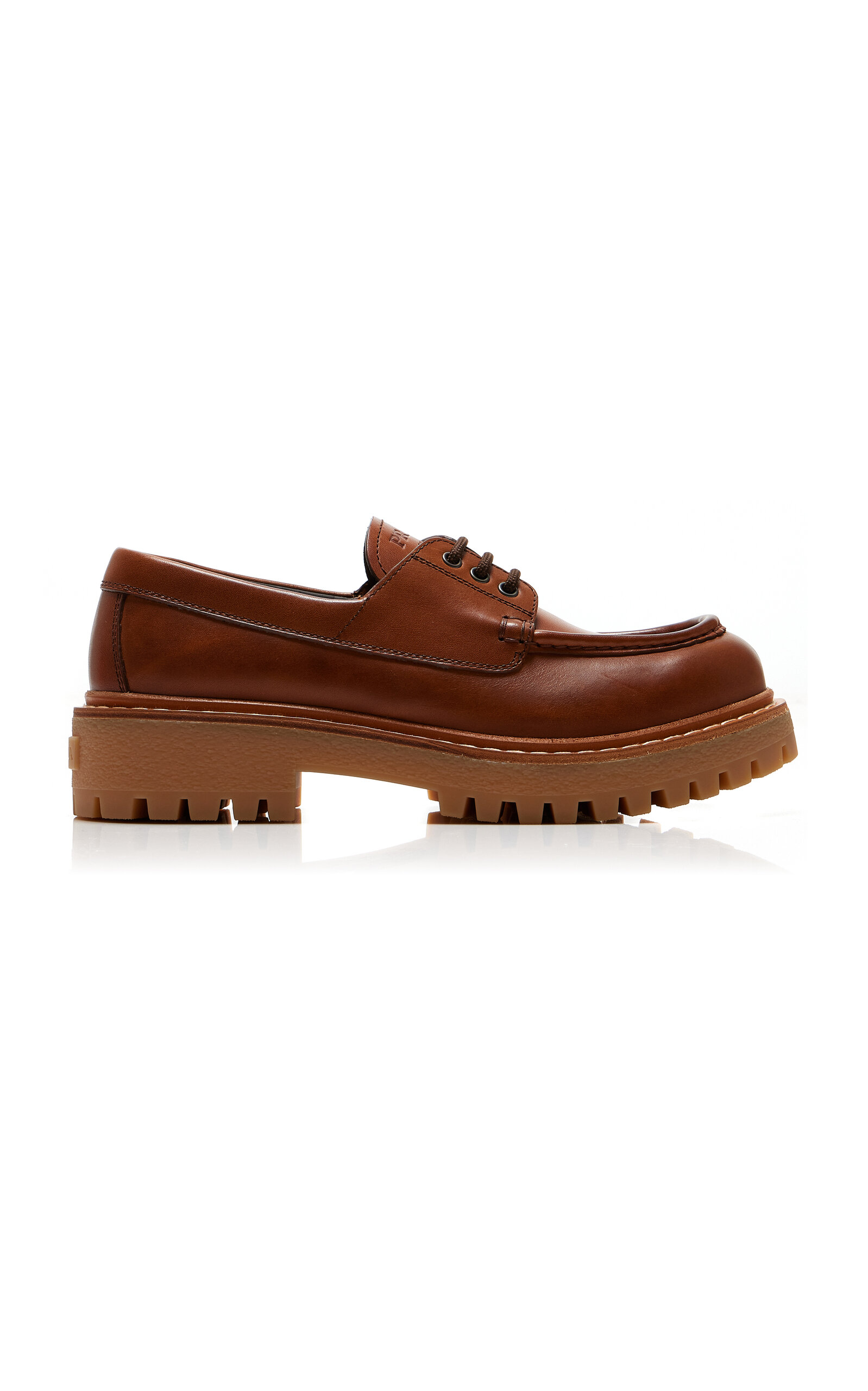 Prada St. Moritz Derbies For Women In Tan
