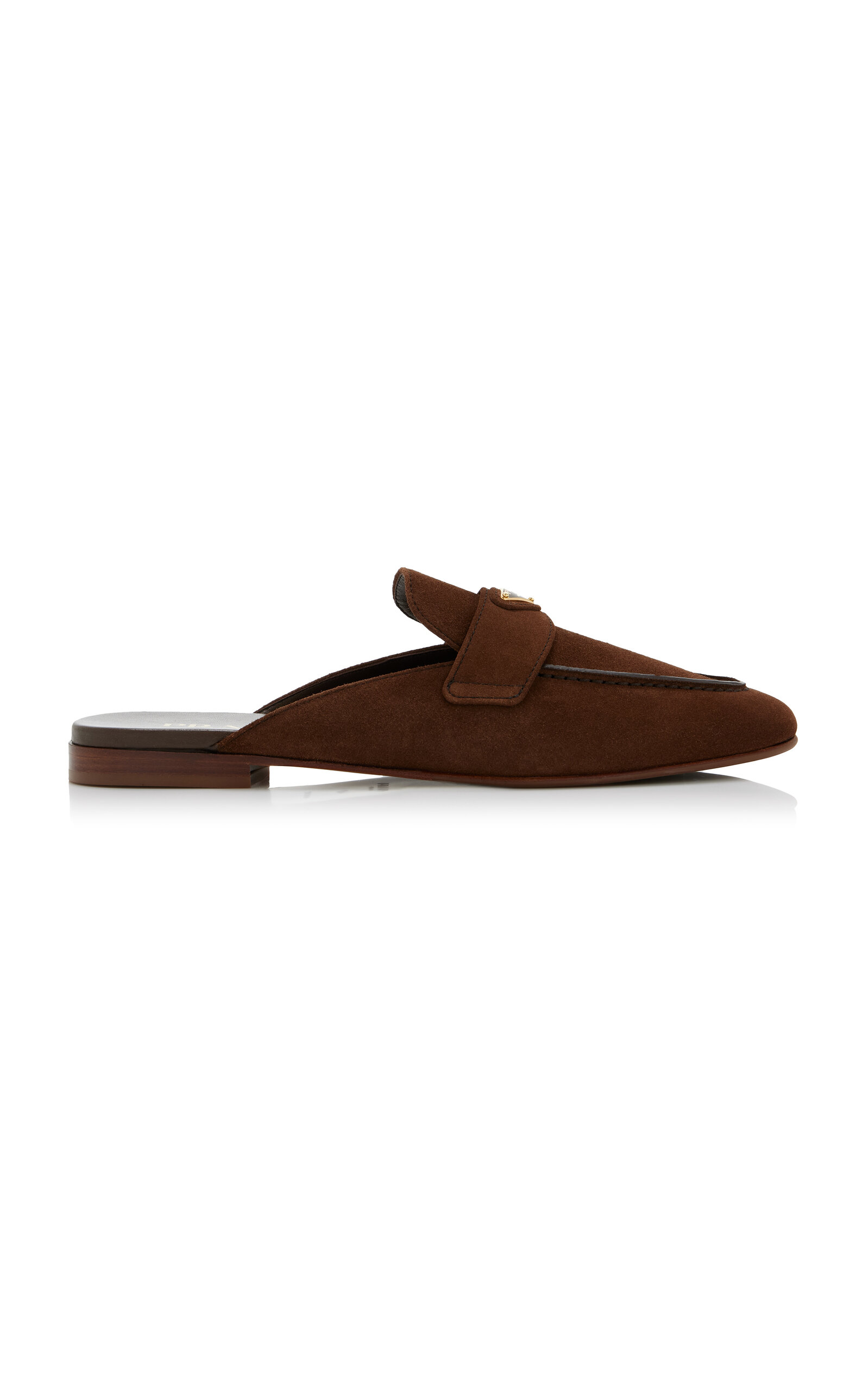 Prada Suede Loafer Mules