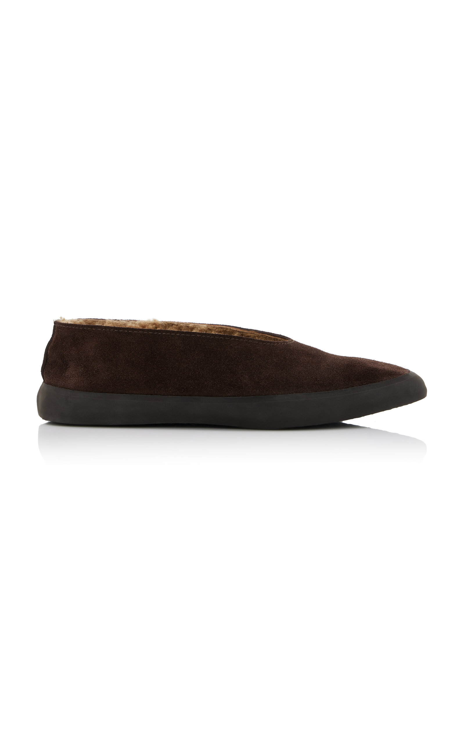Le Monde Béryl Apres Sci Shearling Flats - Brown