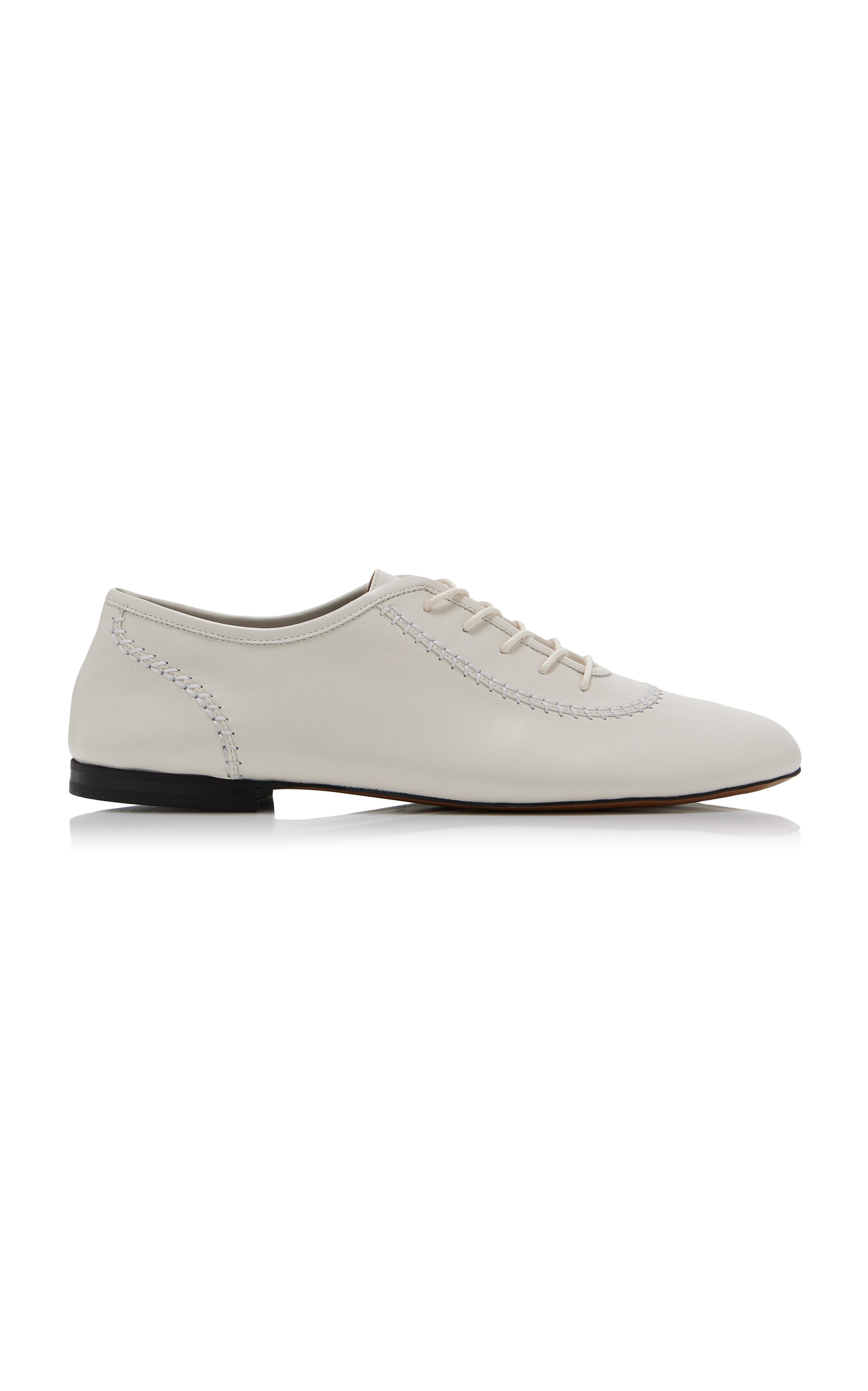 Wales Bonner Delta Leather Brogues - White