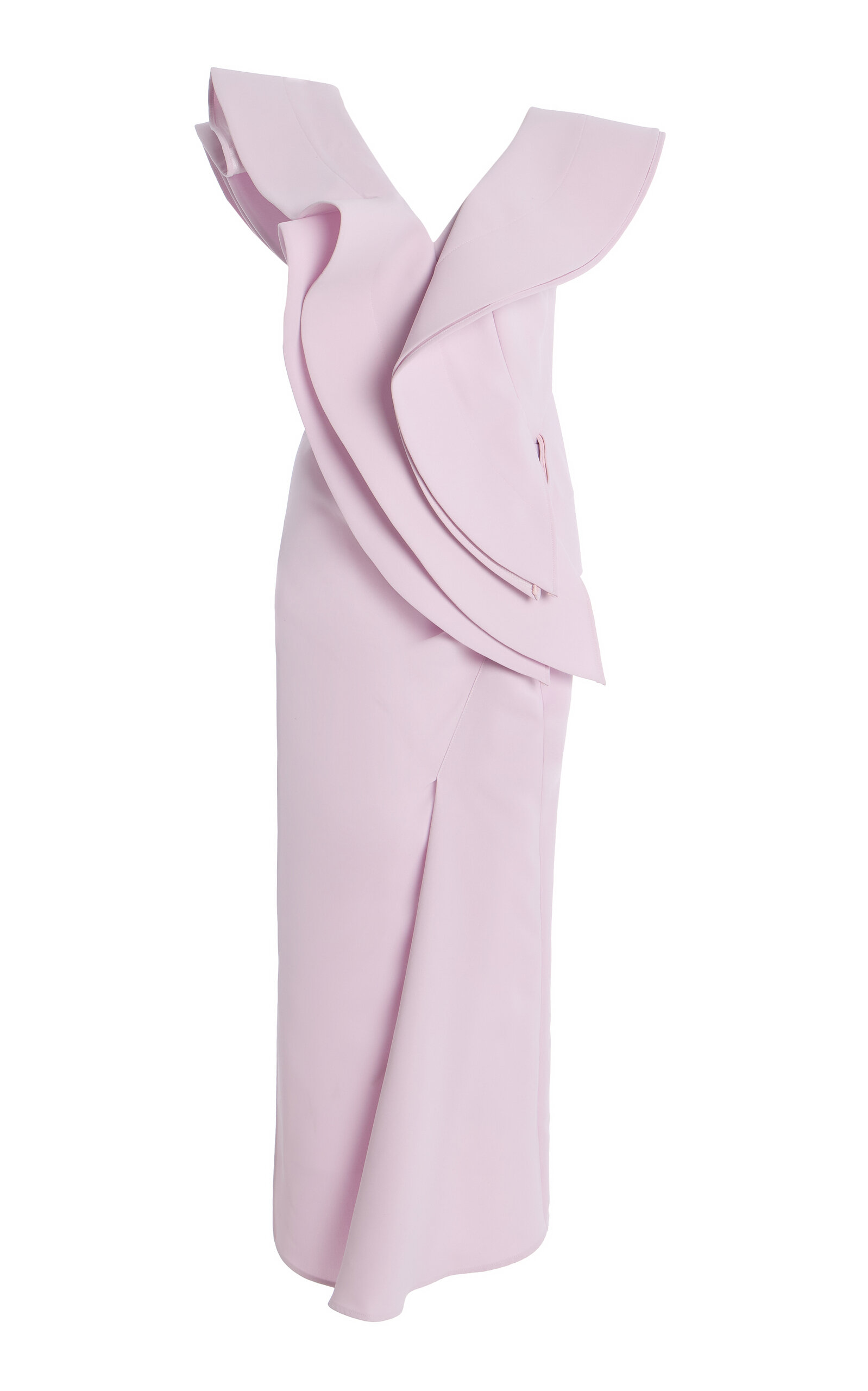 Maticevski Revive Wave Sculptural Crepe Maxi Dress - Women's Clothing