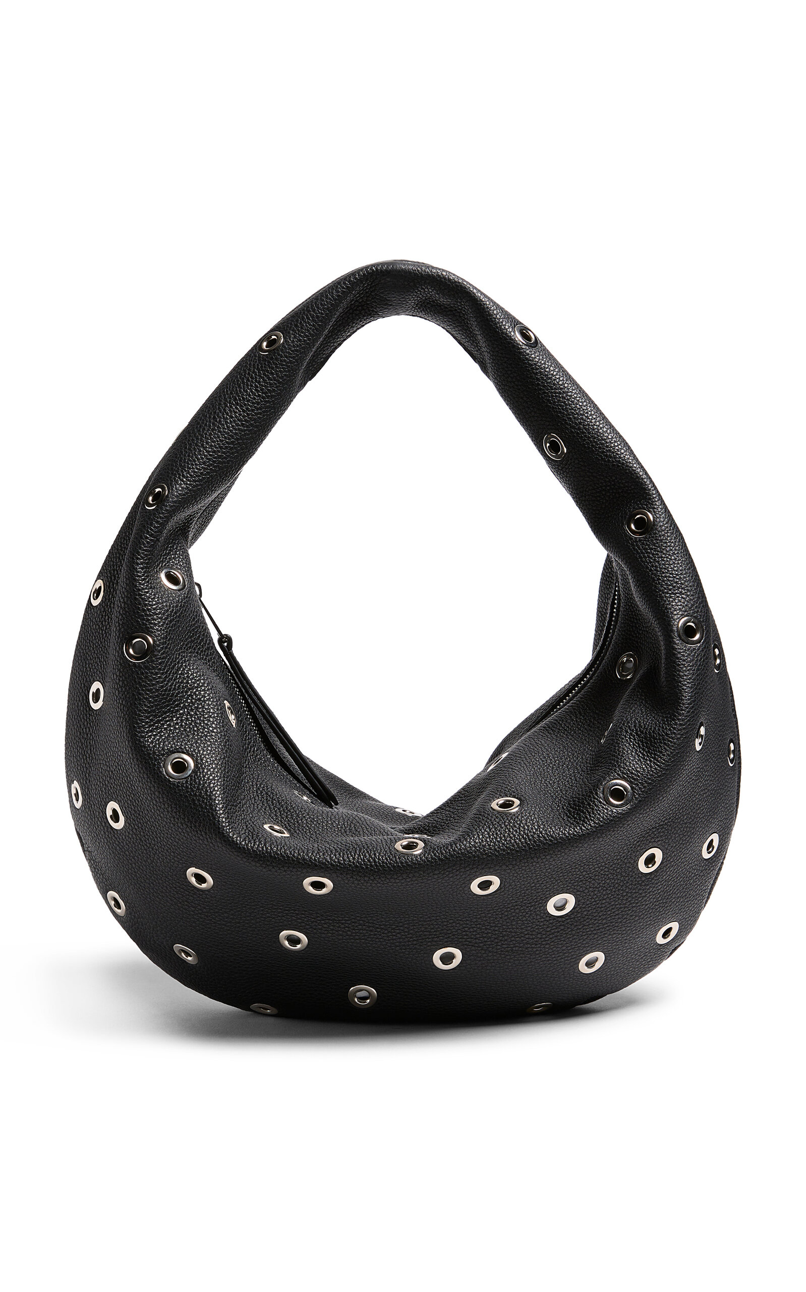 Khaite Olivia Medium Grommet Leather Hobo Bag
