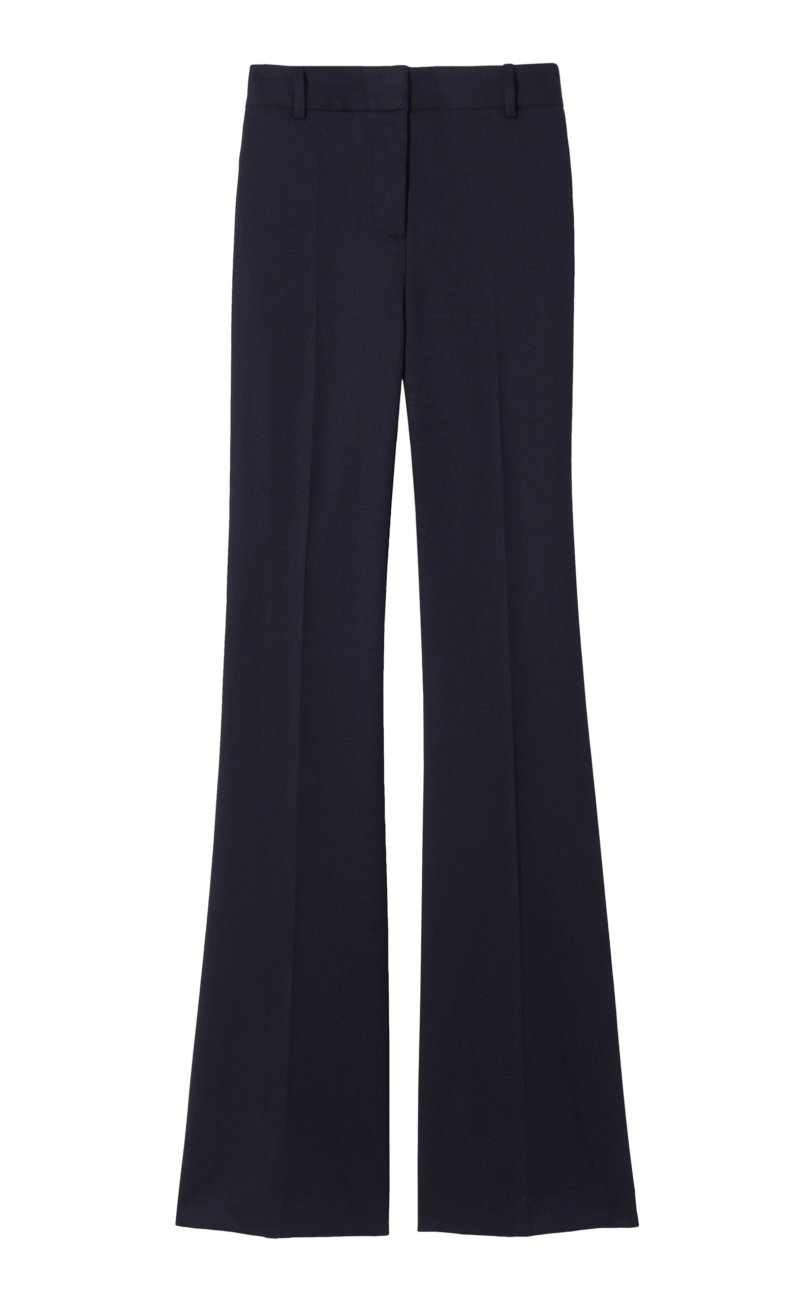 NILI LOTAN Corette Slim Wool Straight-Leg Pants - Blue