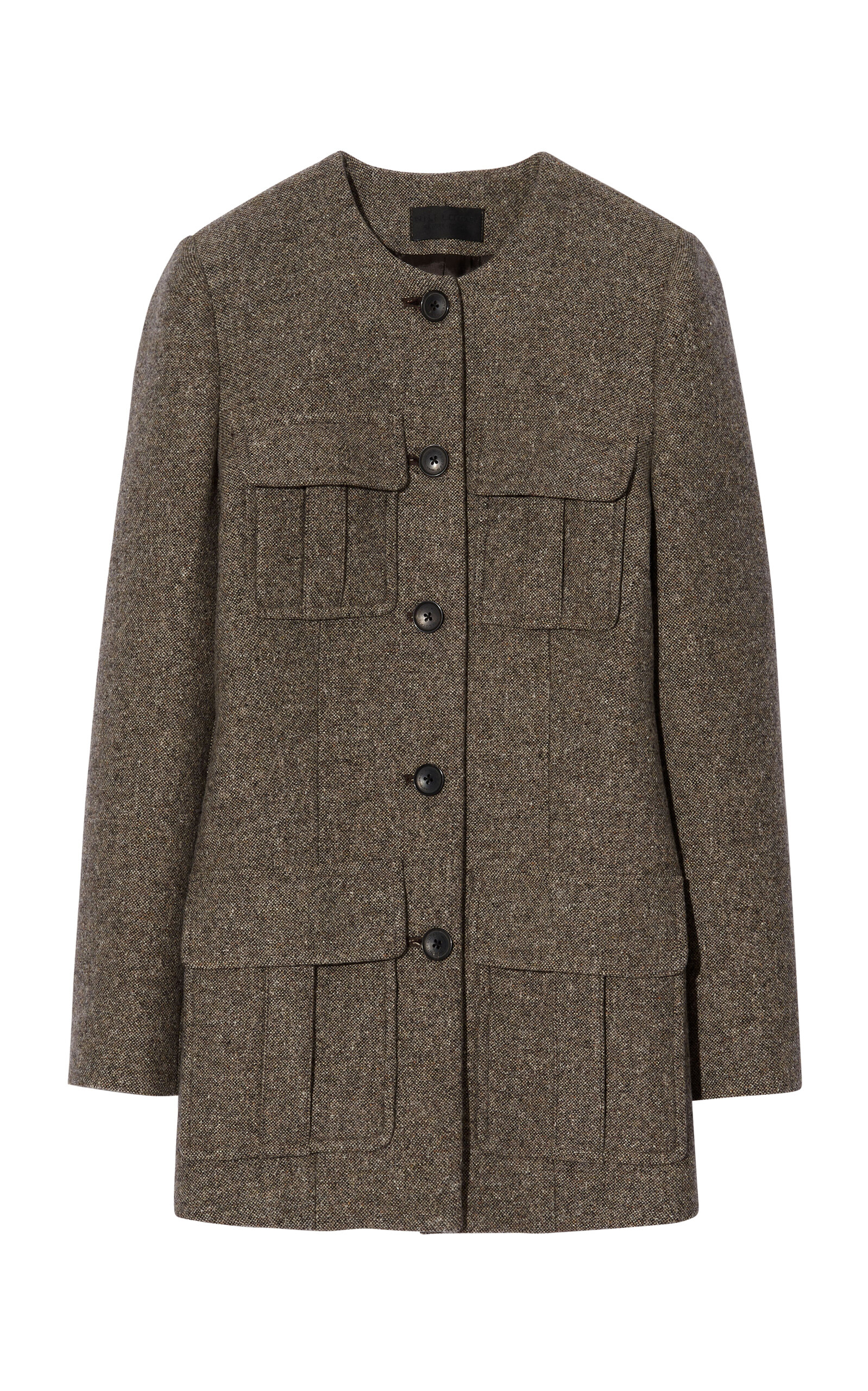 NILI LOTAN GABRIELLA SPECKLED WOOL JACKET