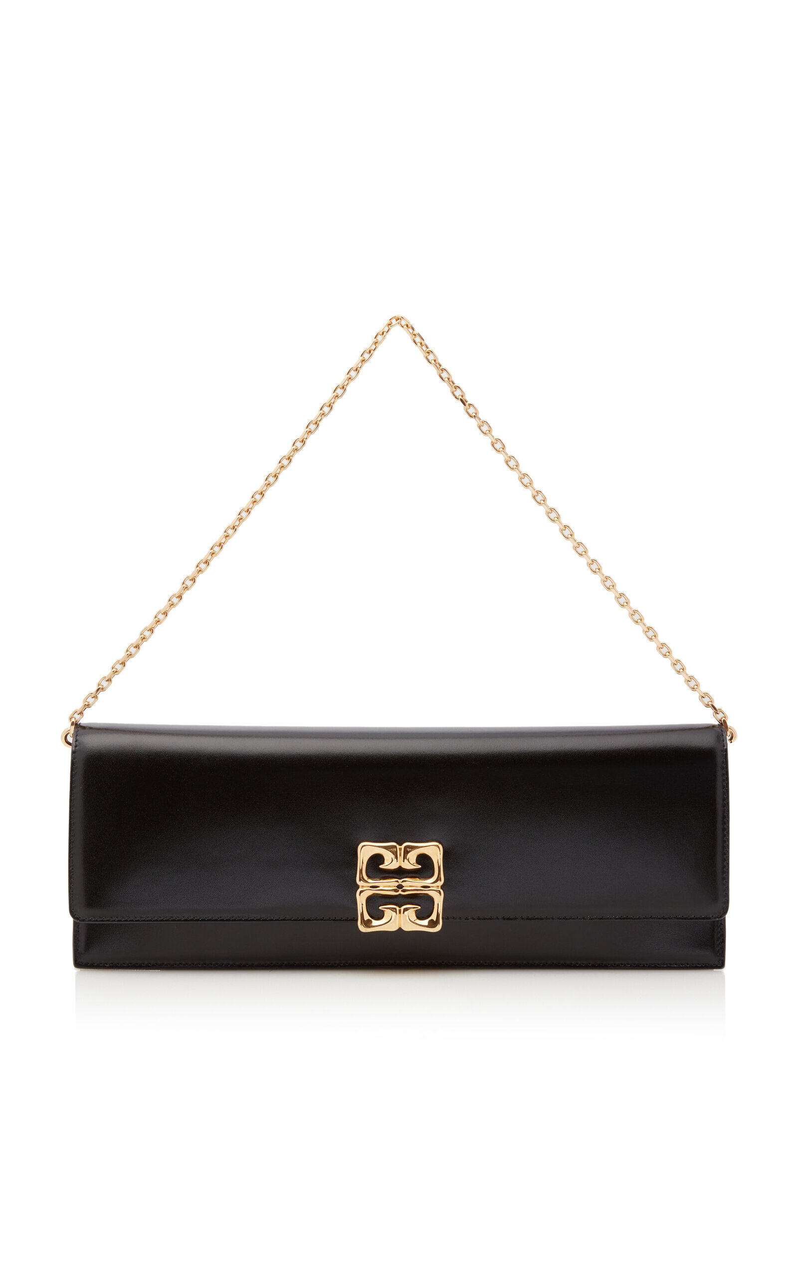 Givenchy 4G Liquid Long Leather Clutch - Black - OS