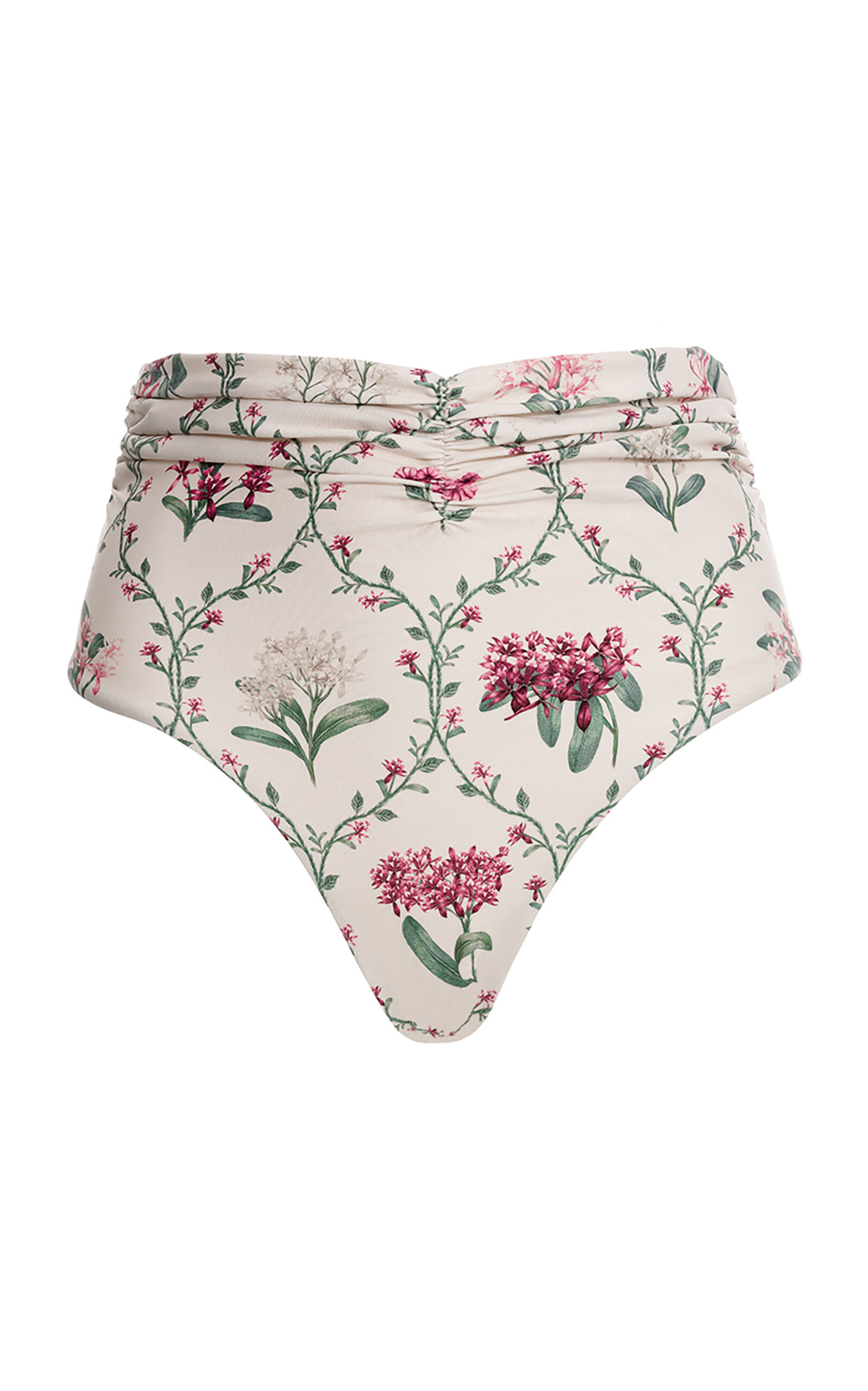 Agua By Agua Bendita Gatti Mosqueta Floral-print Linen Shorts In White