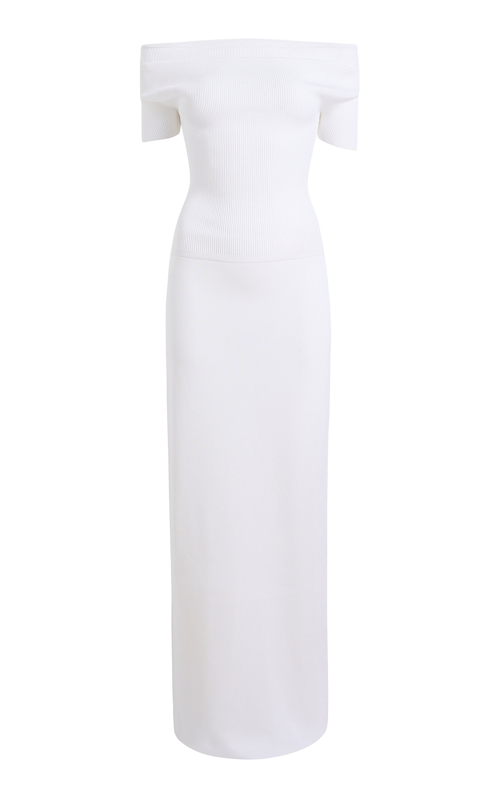 Khaite Basile Knit Maxi Dress - White