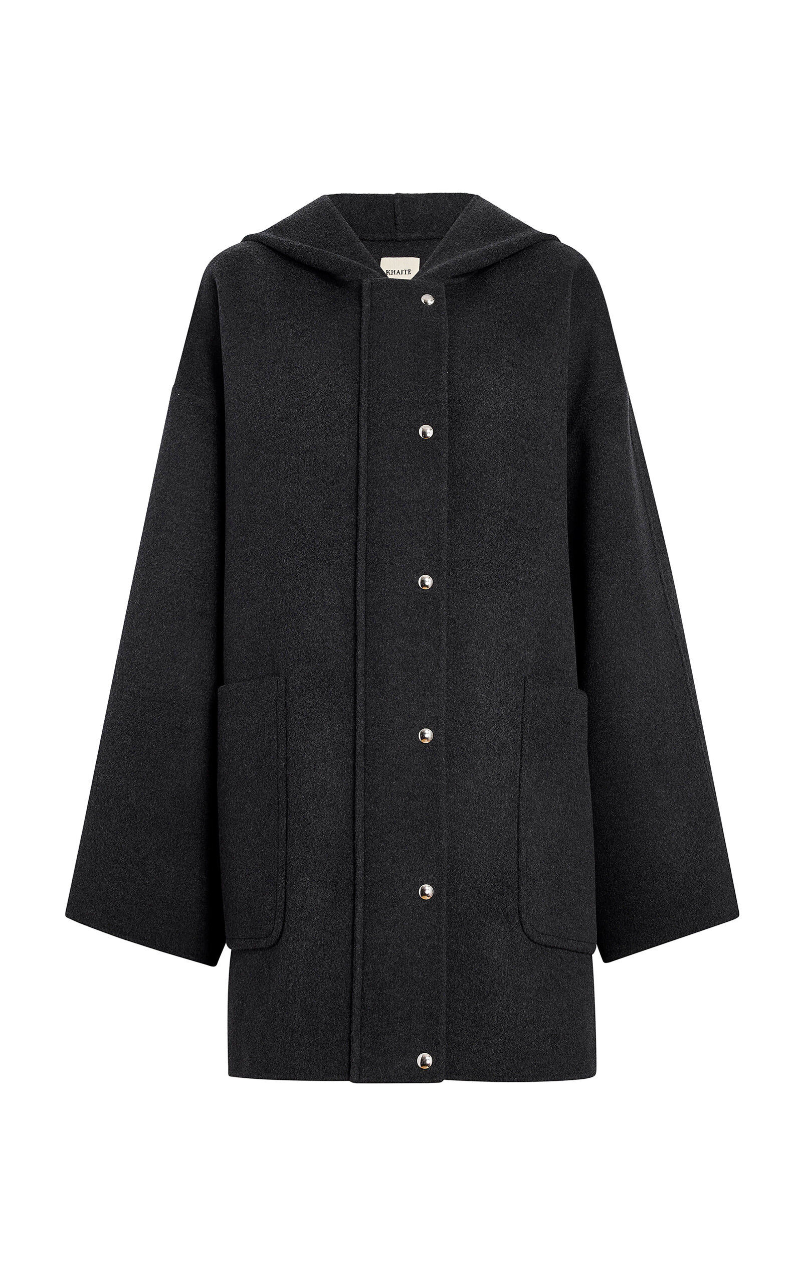 Khaite Hessner Hooded Wool Coat - Brown