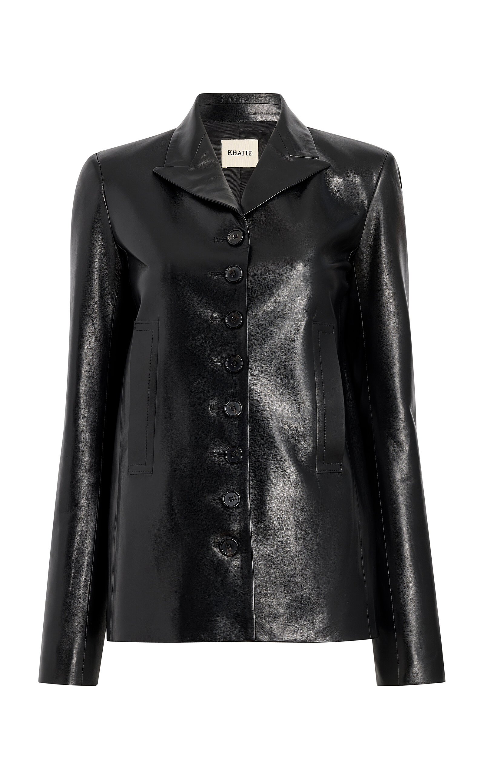 Khaite Saraphina Leather Jacket - Black
