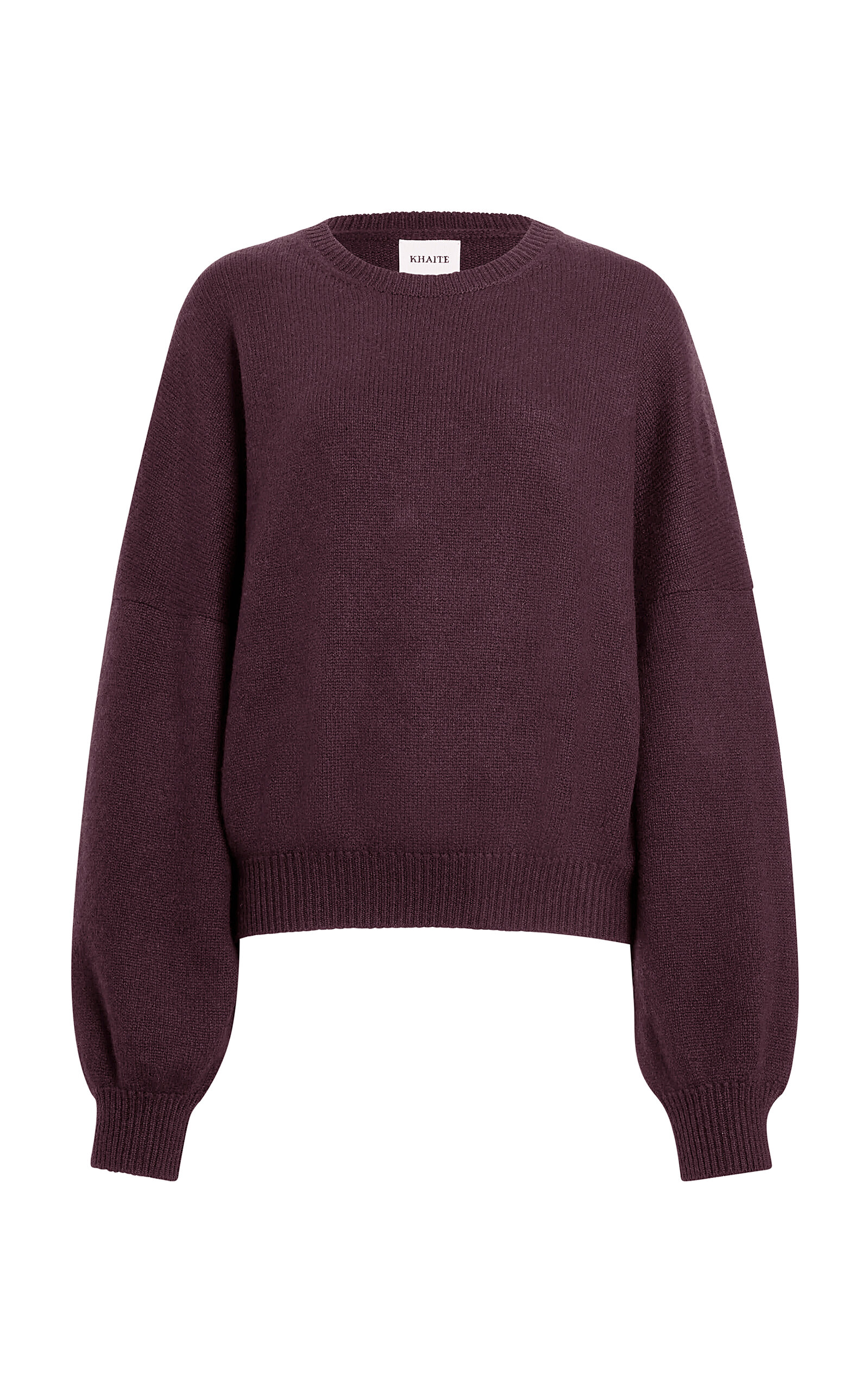 Khaite Nera Cashmere Knit Sweater In Burgundy