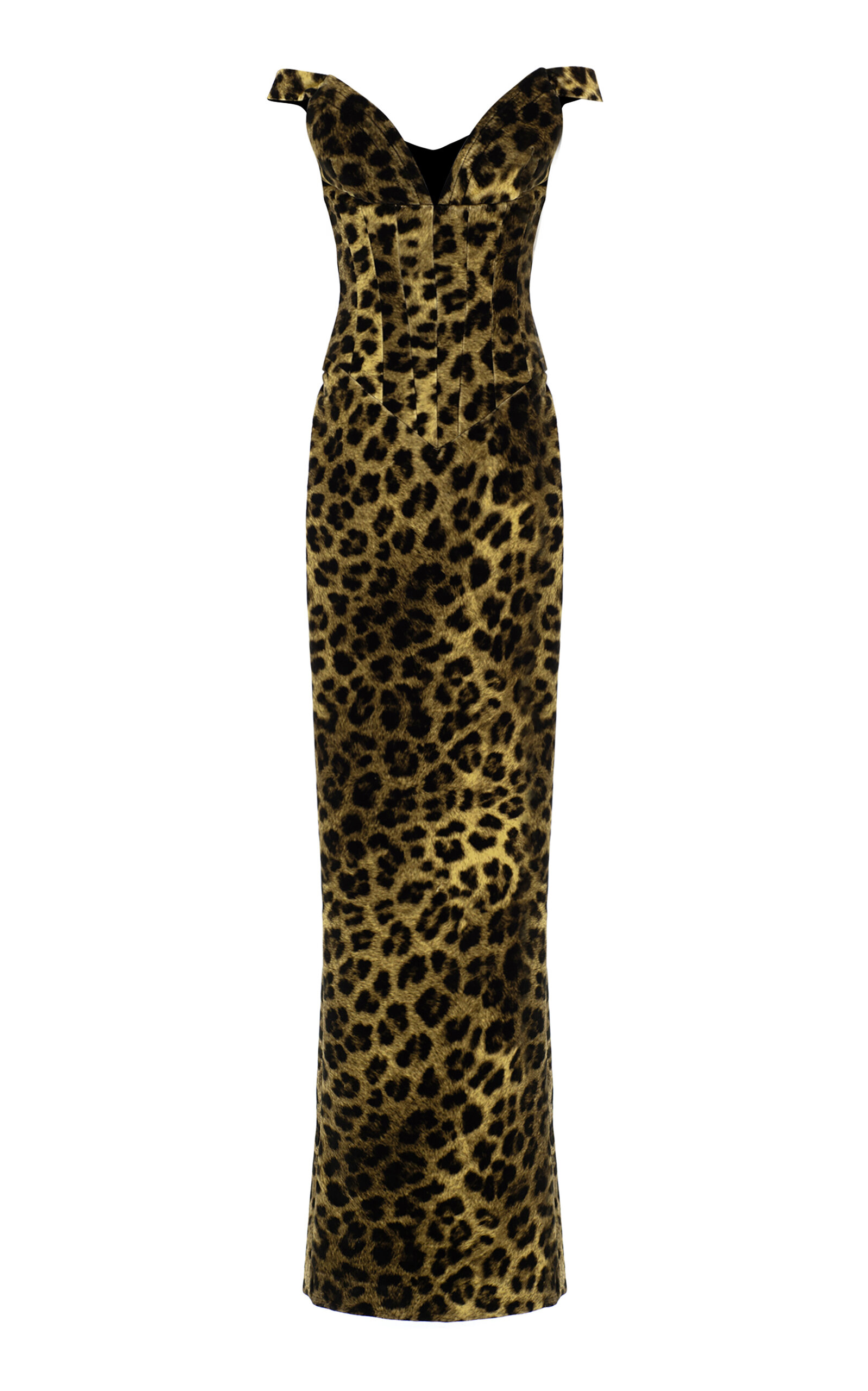 The New Arrivals Ilkyaz Ozel Shakti Animal-Print Cotton Maxi Dress - Brown