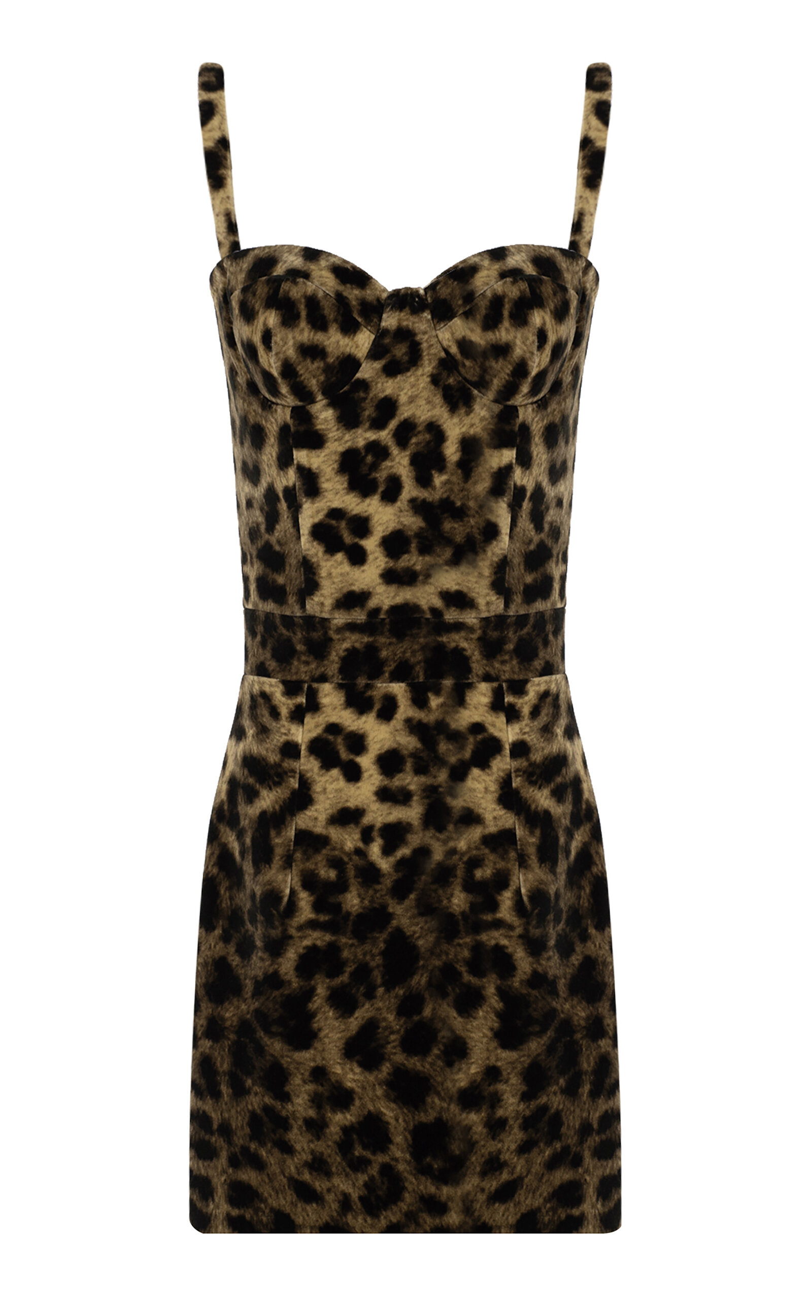 The New Arrivals Ilkyaz Ozel Monique Animal-print Cotton Mini Dress In Brown