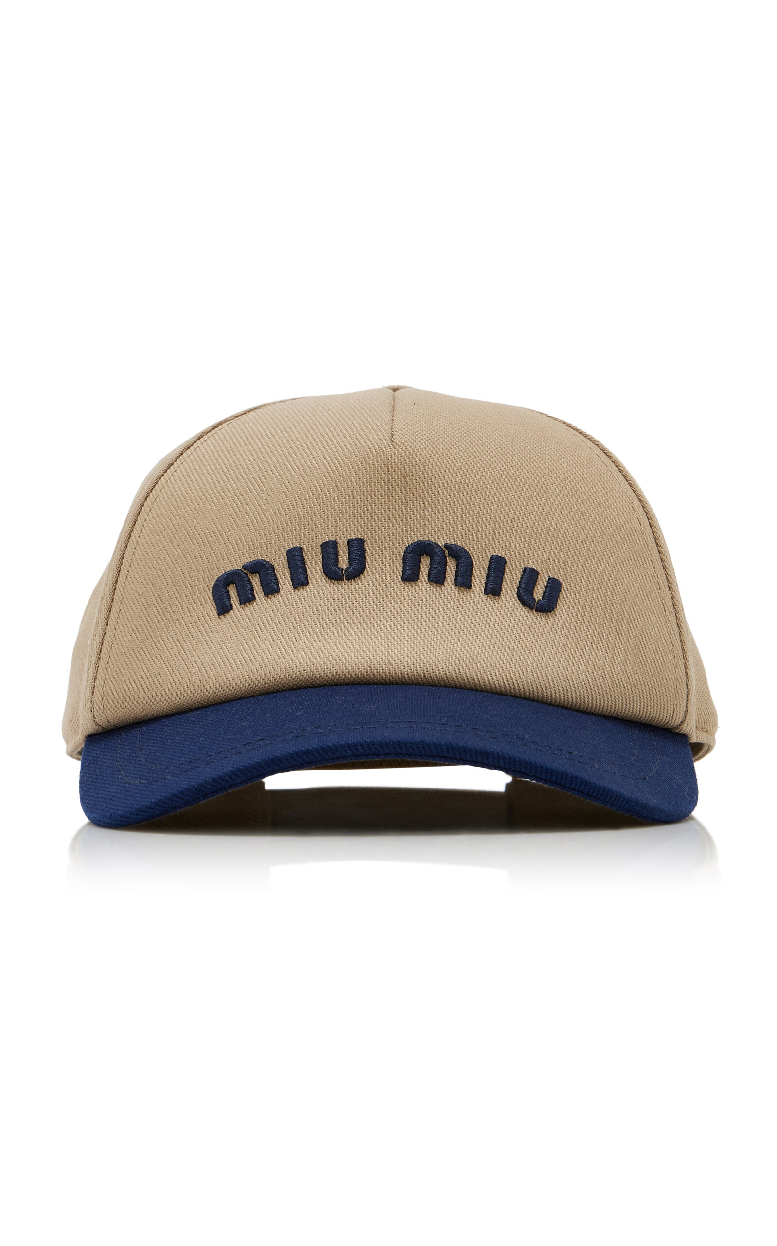 Miu Miu Drill Baseball Cap In Neutral