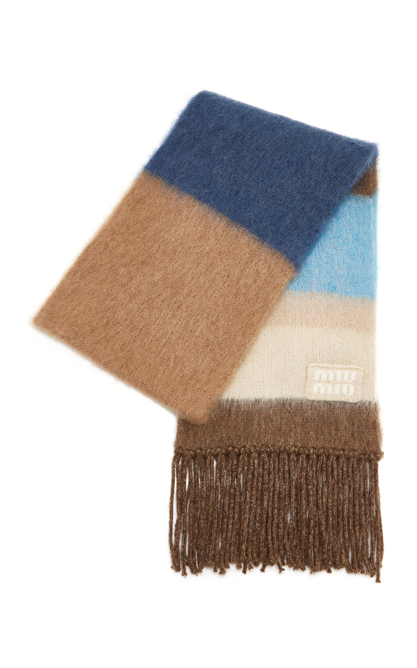 Miu Miu Mohair Striped Scarf