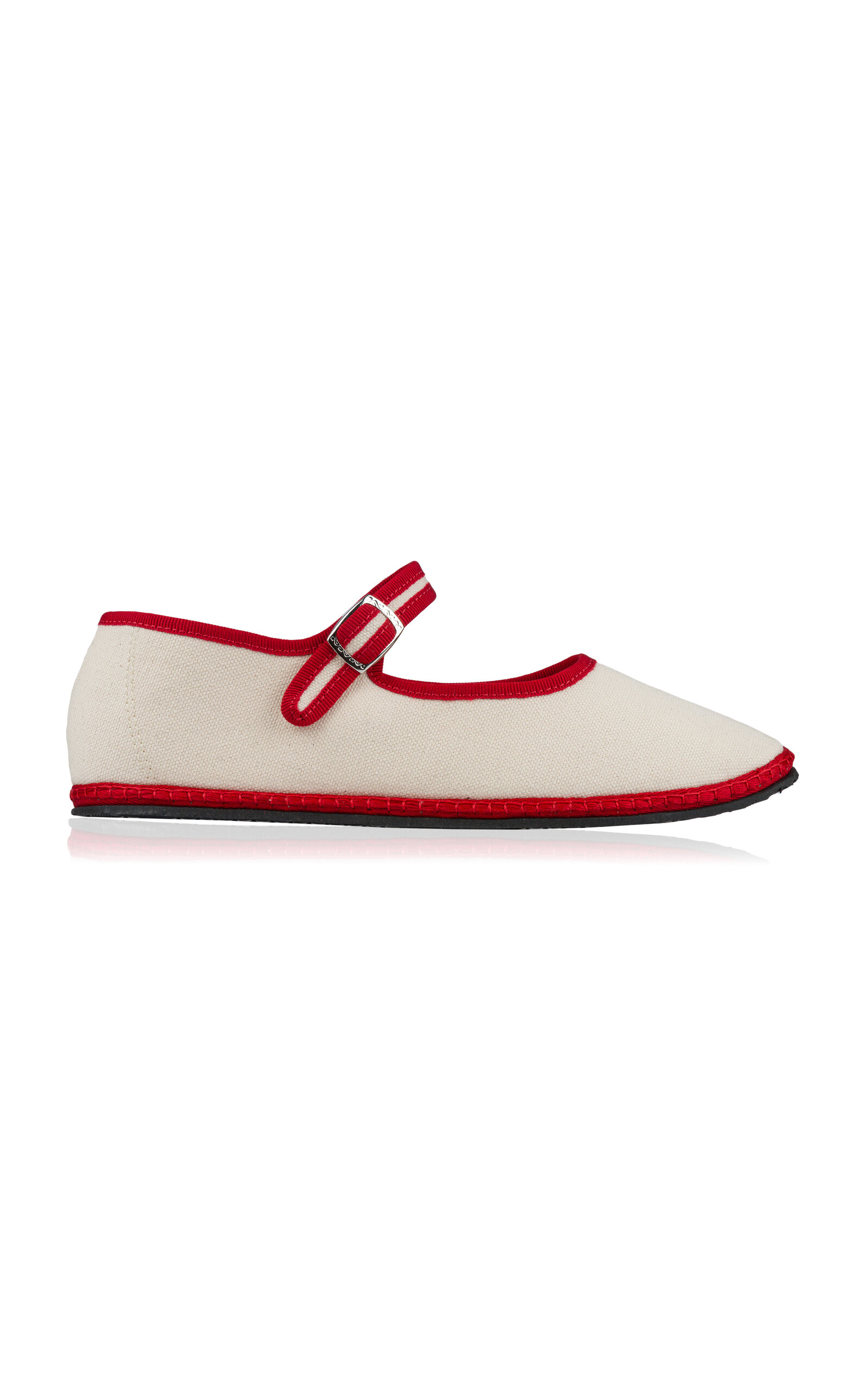 VIBI VENEZIA COTTON MARY JANE FLATS