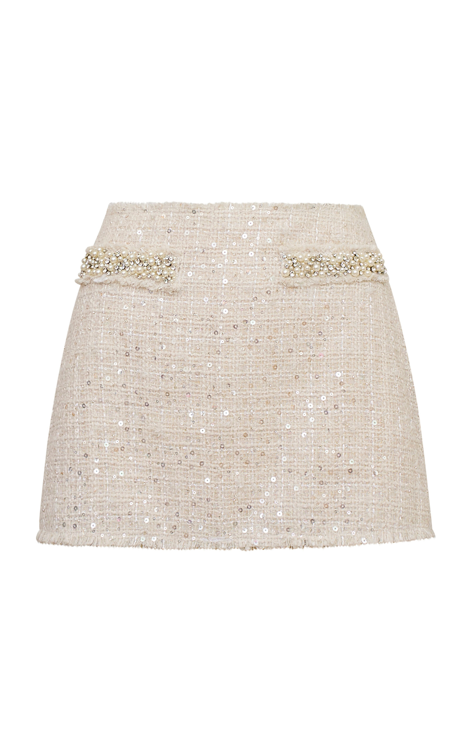 Wendina Embellished Tweed Mini Skirt