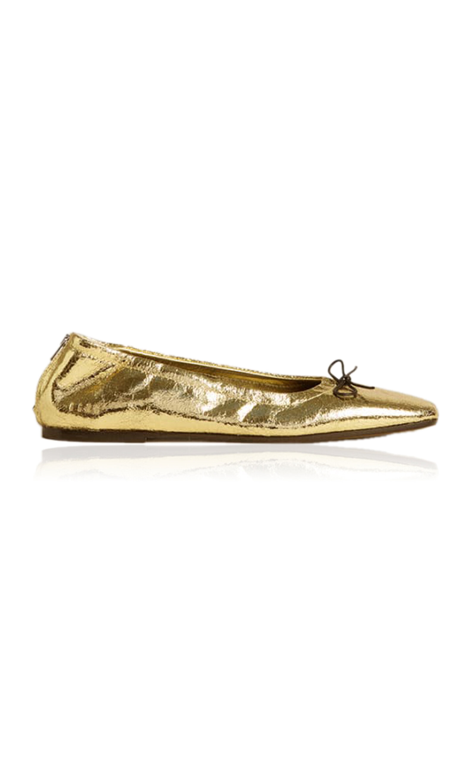 Amy Laminated Leather Ballet Flats