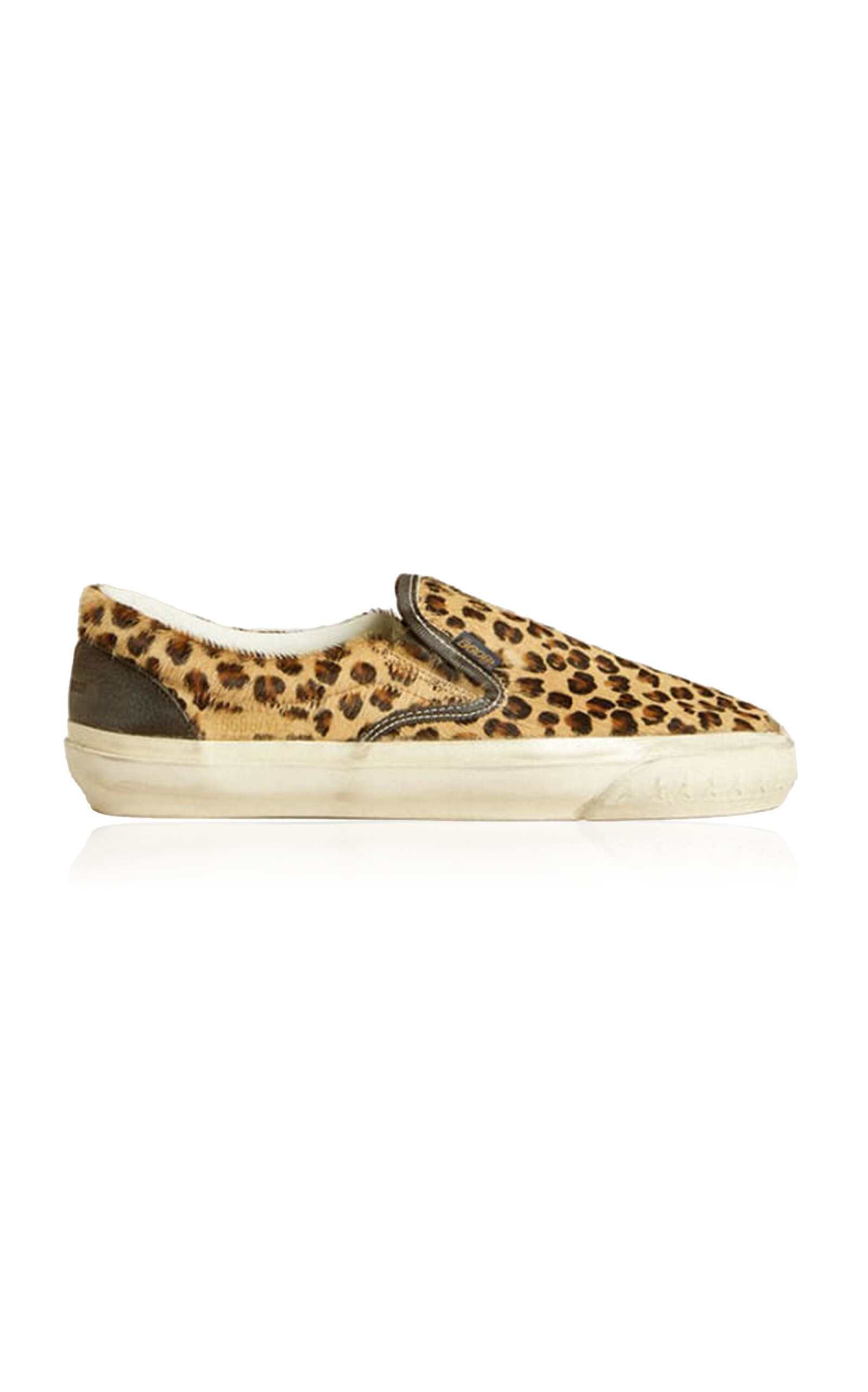 Golden Goose Calfhair and Leather Slip-On Sneakers - Moda Operandi