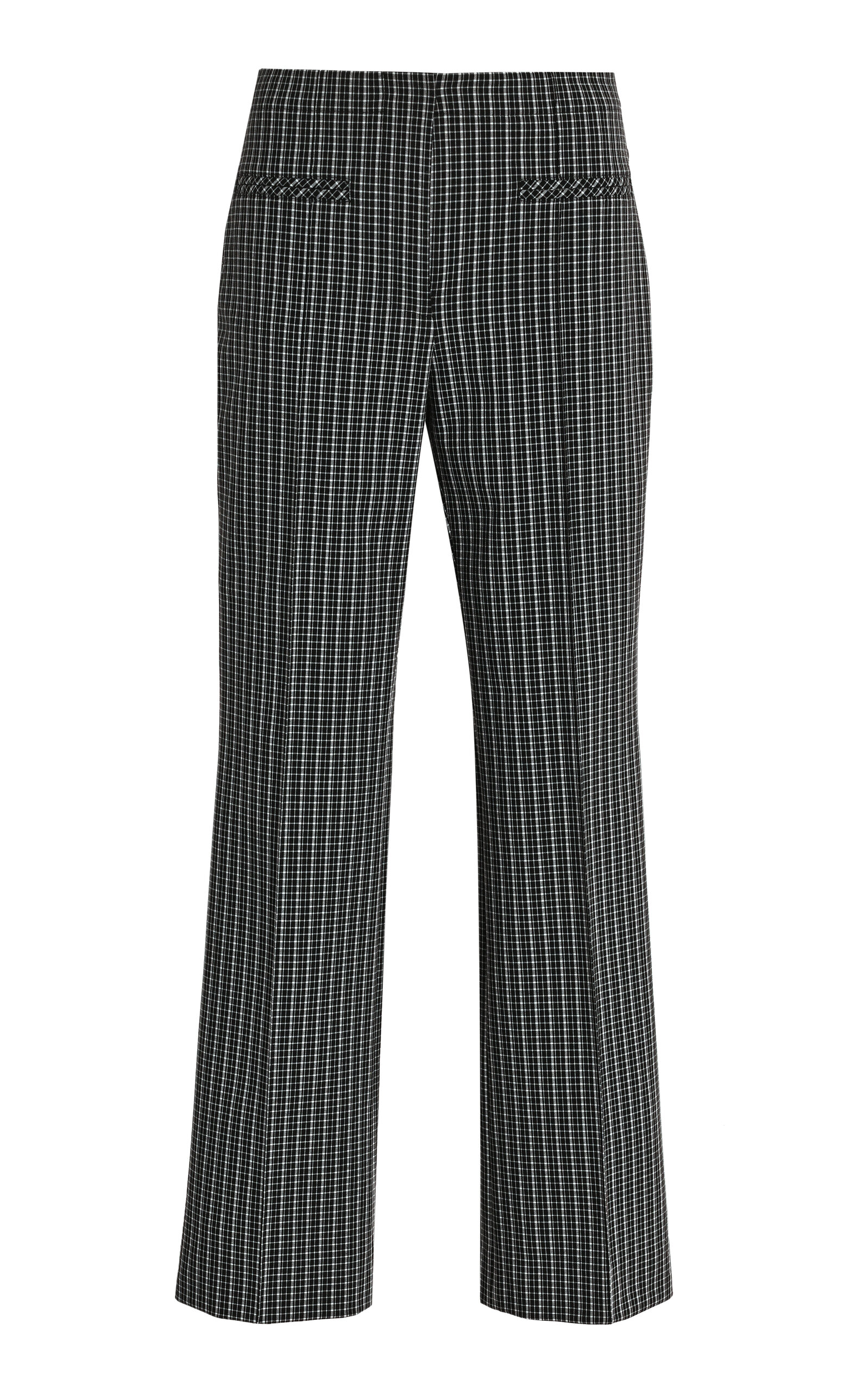 Shop Proenza Schouler White Label Isadora Stretch-suiting Straight-leg Pants In Grey