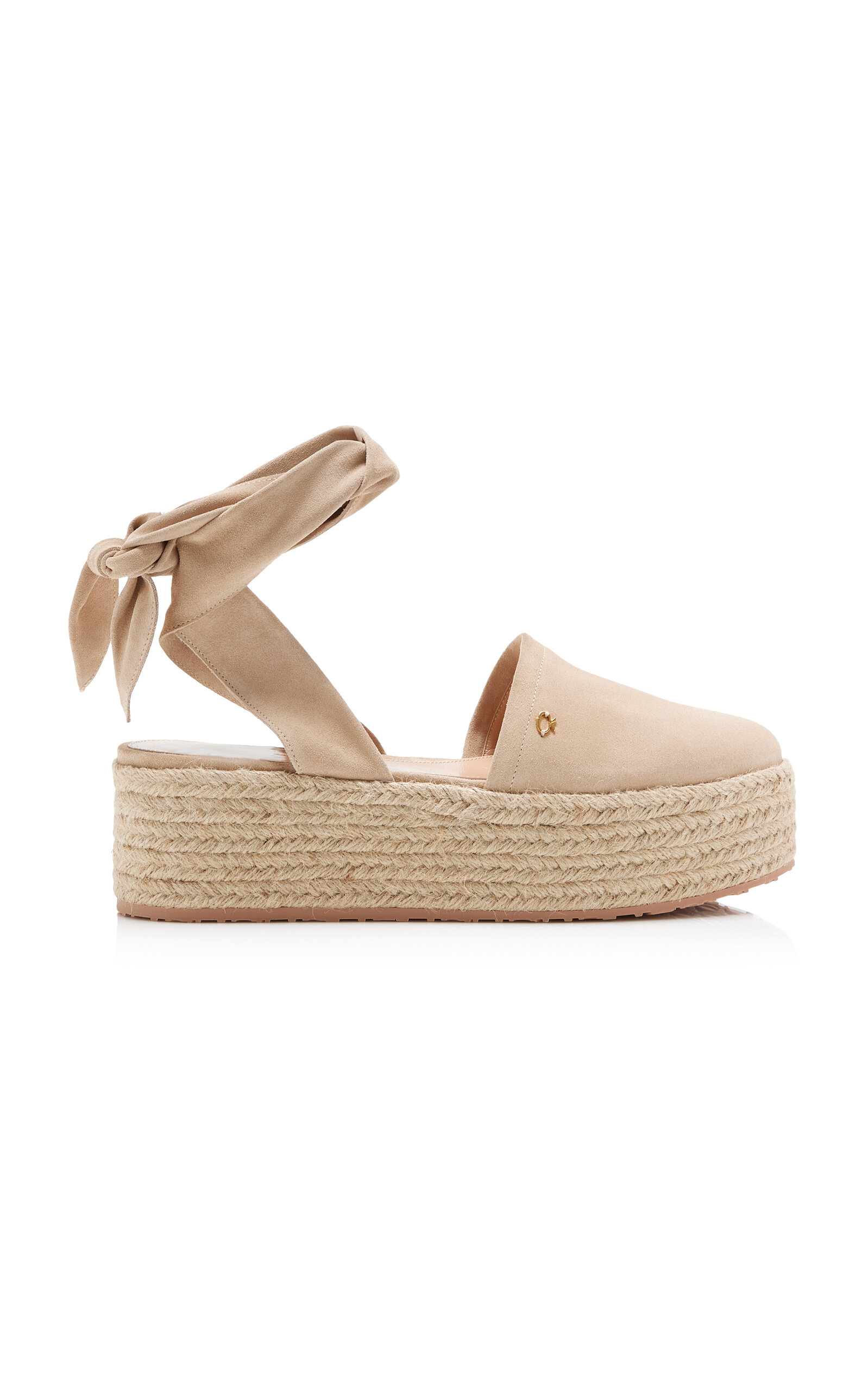 Gianvito Rossi Velour Platform Espadrilles