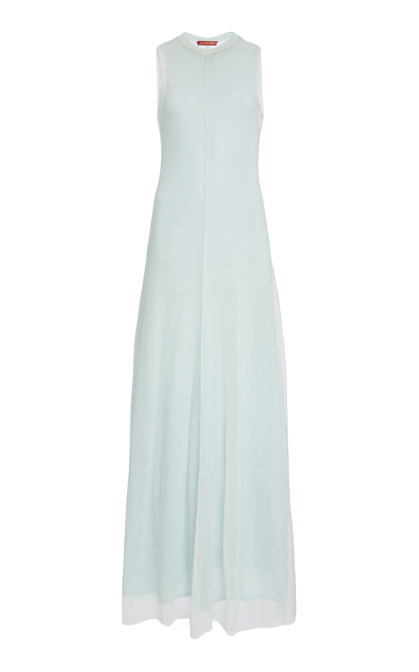 Altuzarra Laia Mohair-Wool Knit Maxi Dress - Blue