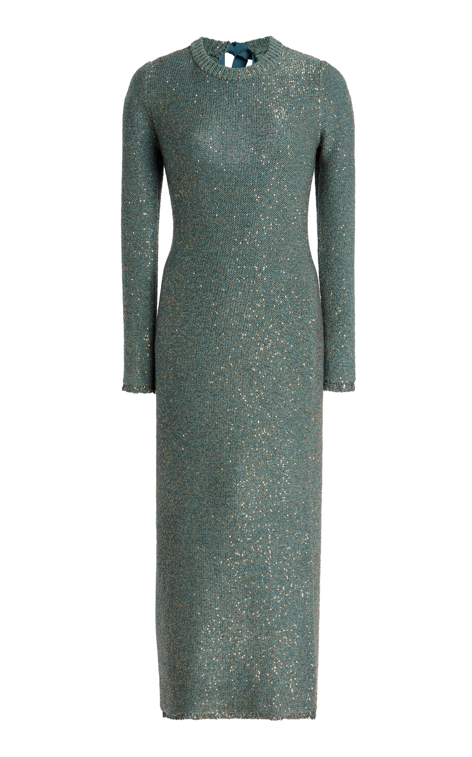 Altuzarra Exclusive Open-Back Sequined Wool-Blend Knit Midi Dress - Women's Clothing
