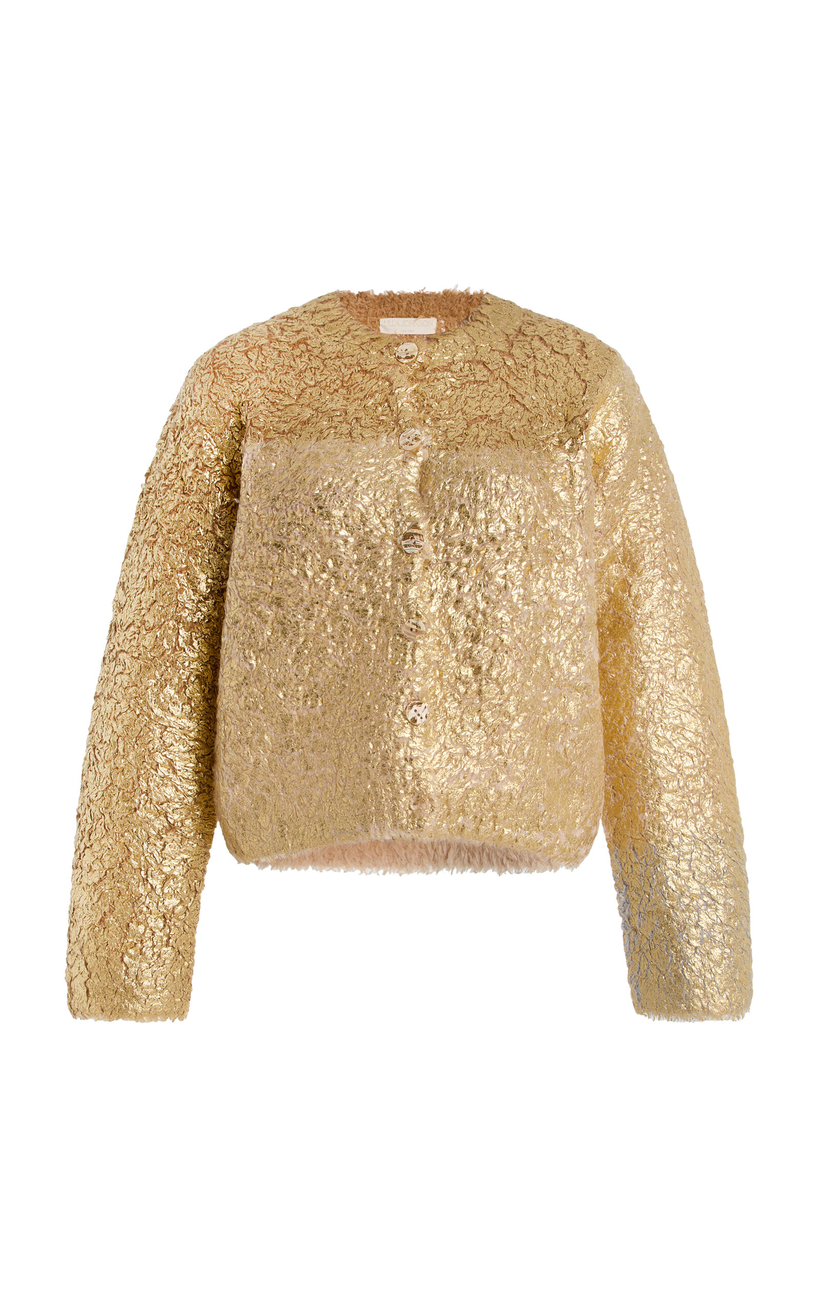 Ulla Johnson Keira Wool-Blend Cardigan - Metallic