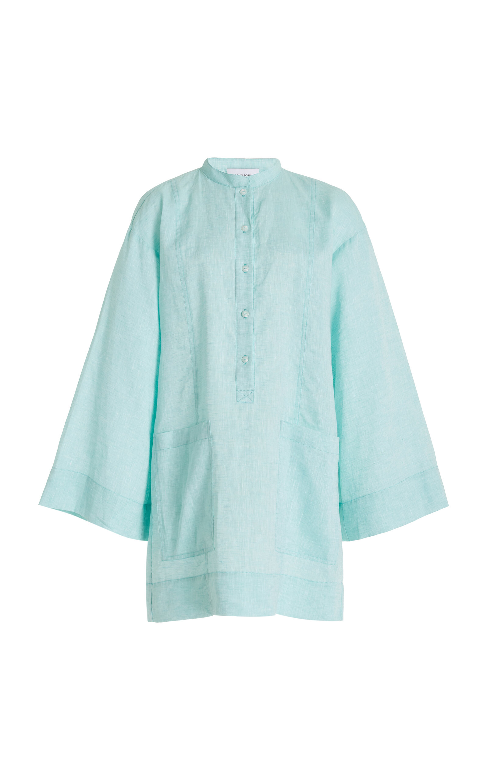Leiden Organic Linen Tunic Mini Dress