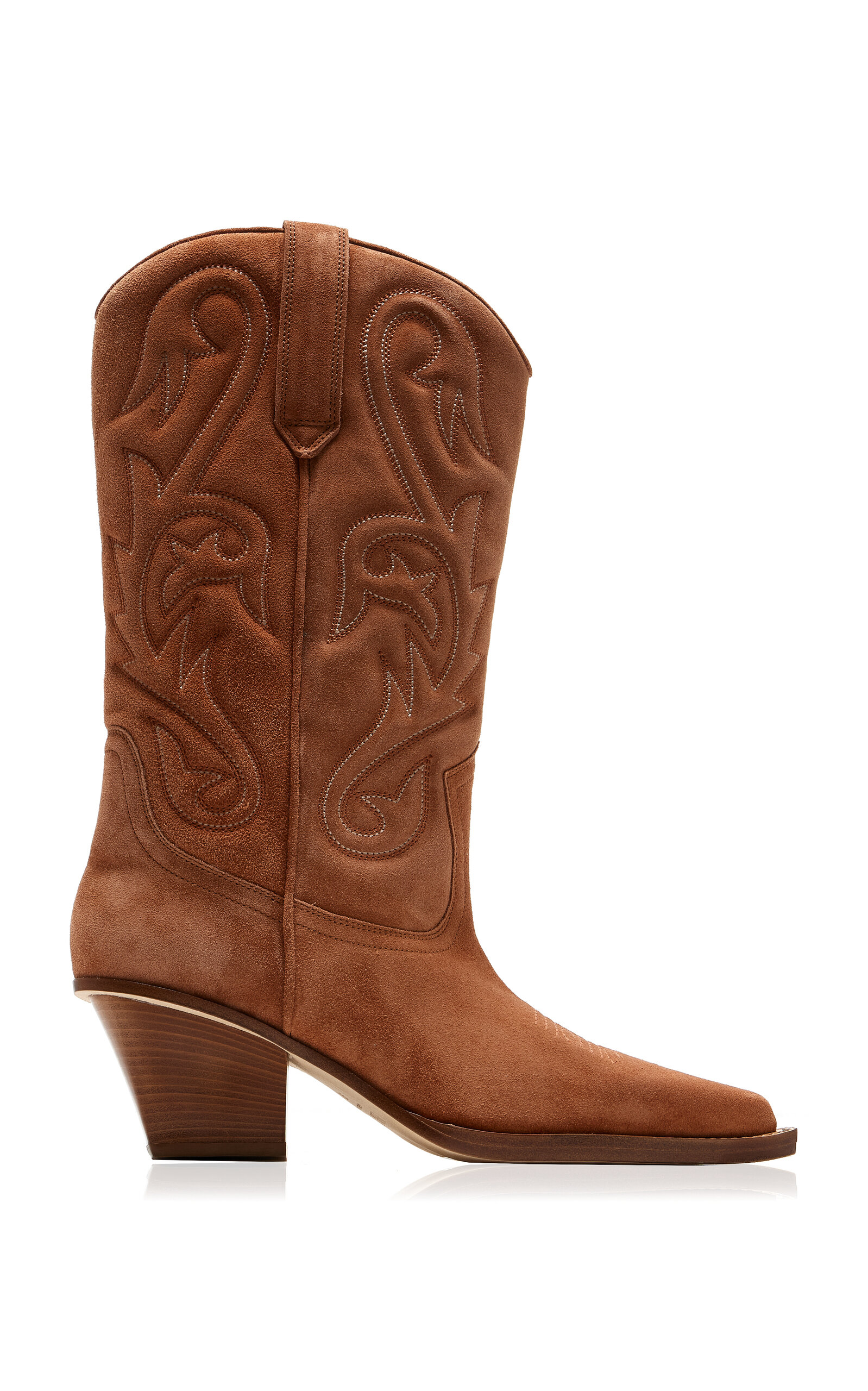 Paris Texas Rosalinda Leather Western Boots - Brown