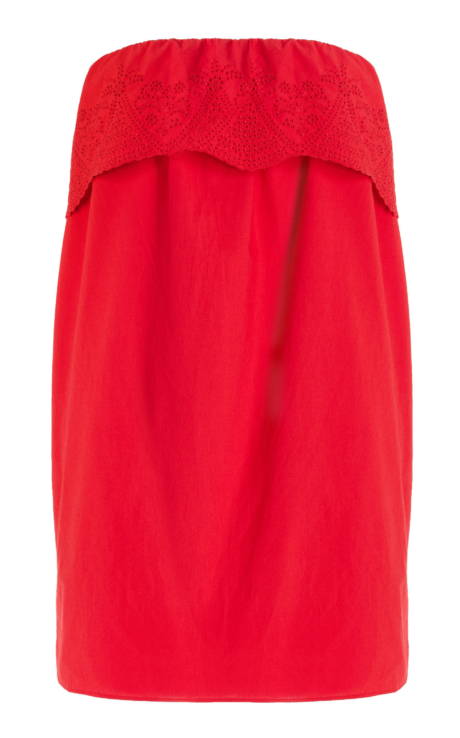 POSSE BERYL EMBROIDERED COTTON MINI DRESS