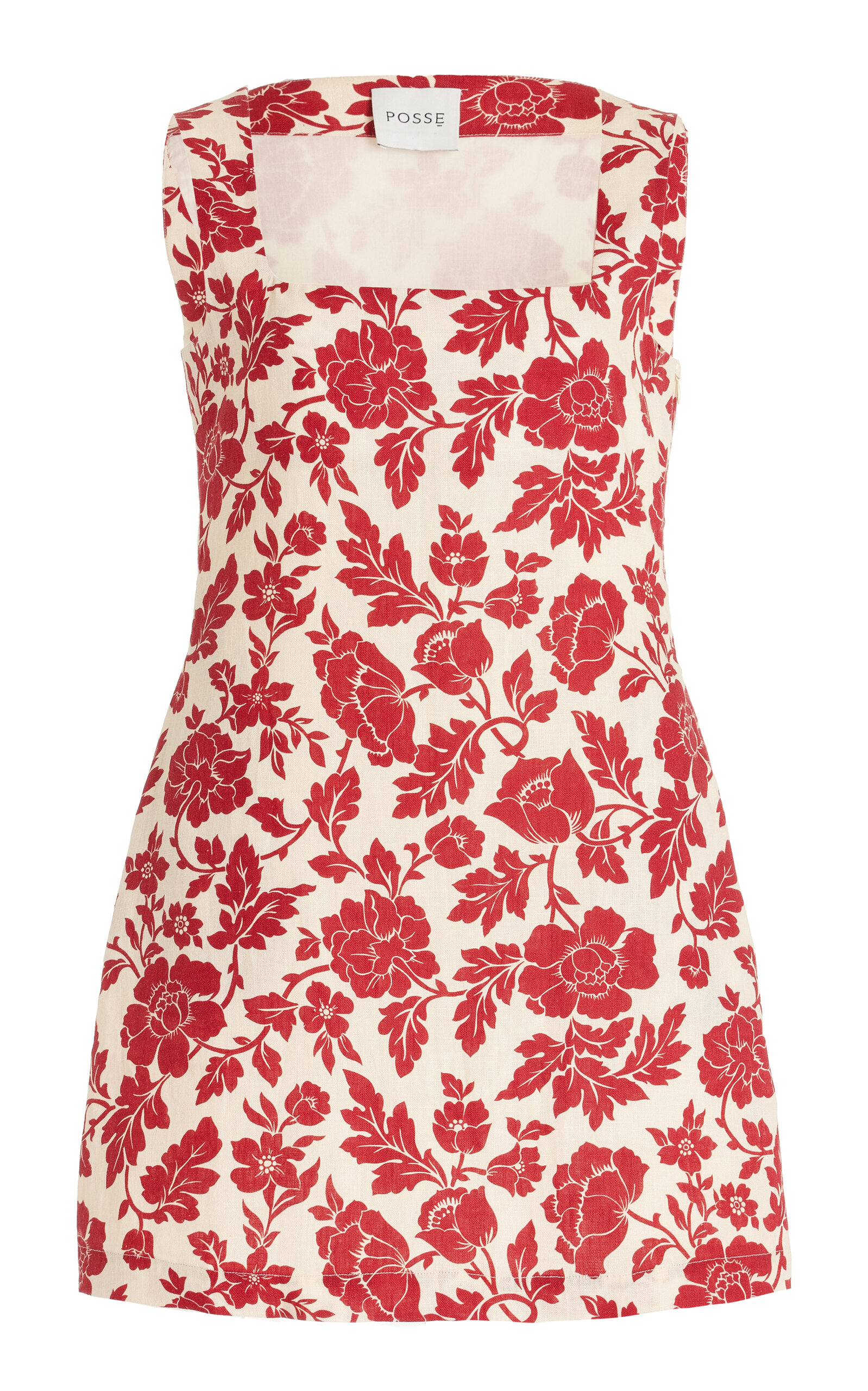 Posse Alice Linen Mini Dress - Red