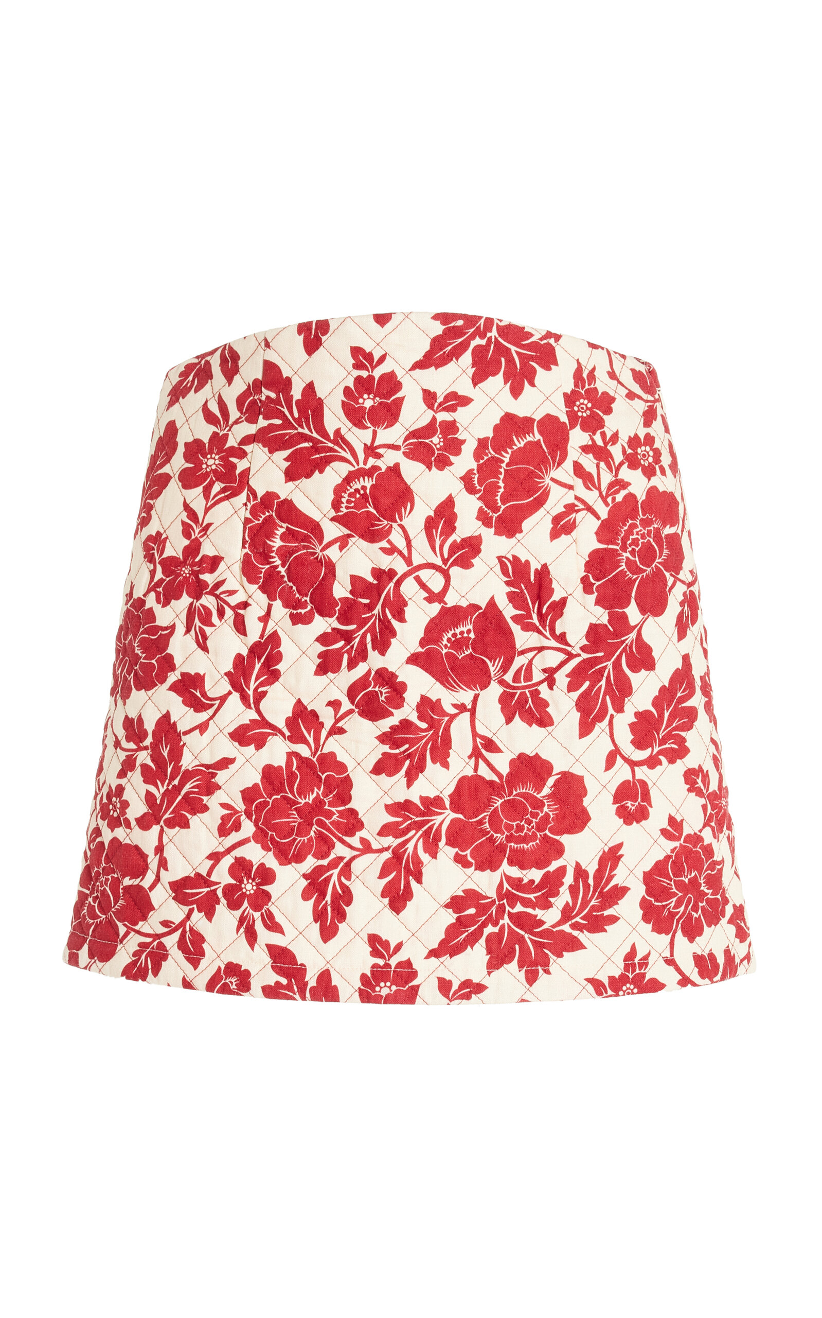 Posse Romeo Quilted Linen Mini Skirt