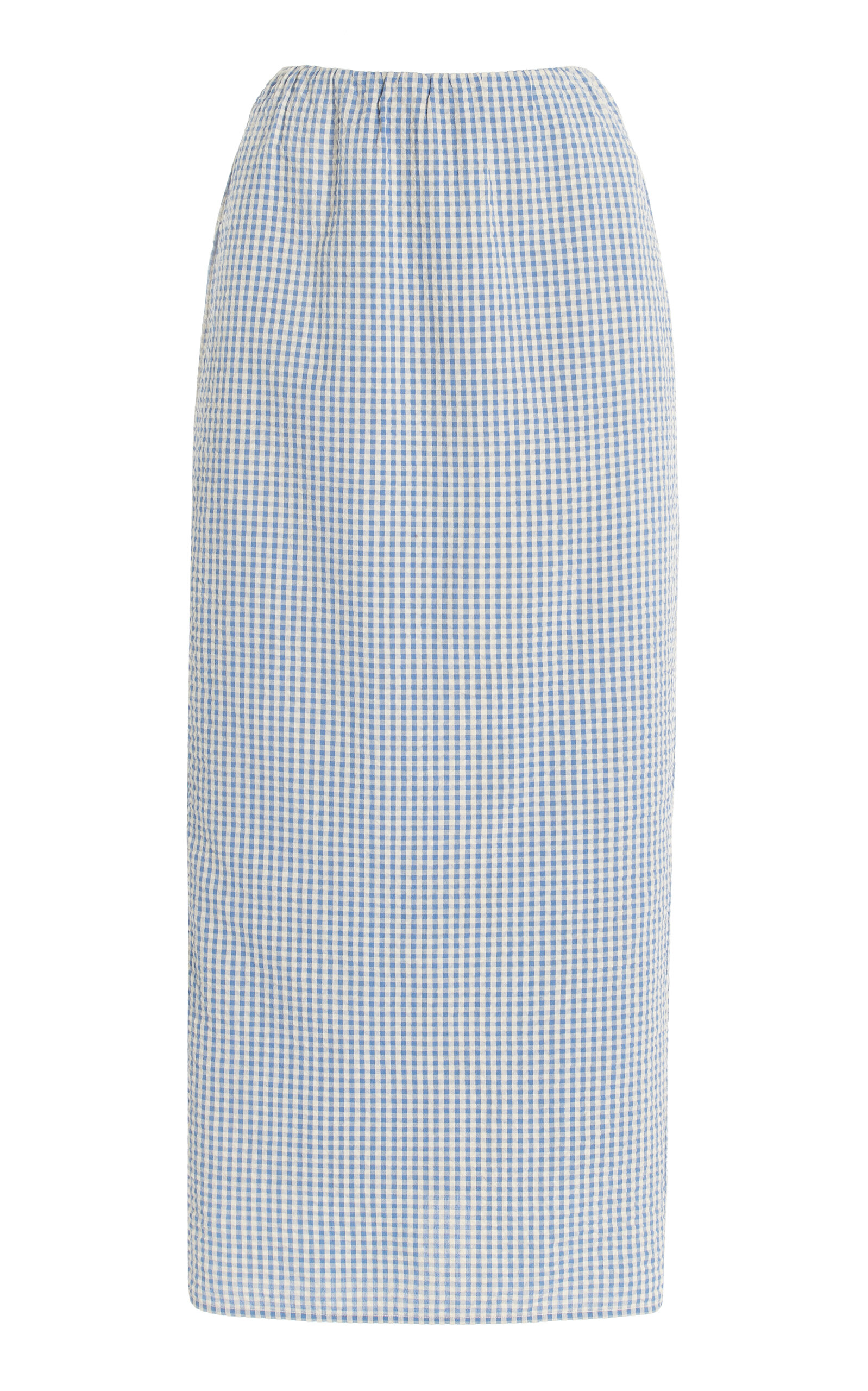 POSSE MIRA GINGHAM COTTOM MAXI SKIRT 