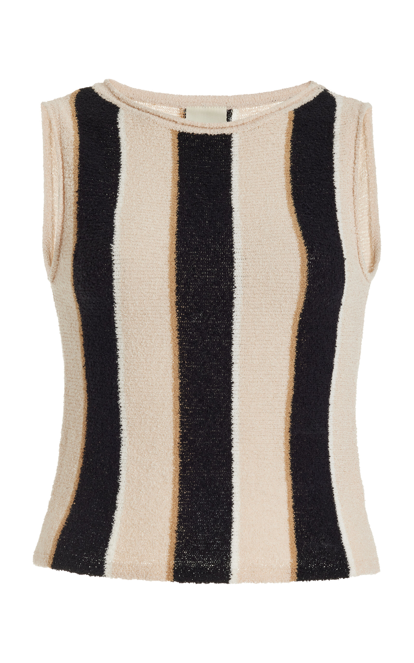 Zulu & Zephyr Striped Cotton-Blend Knit Crop Top - Stripe