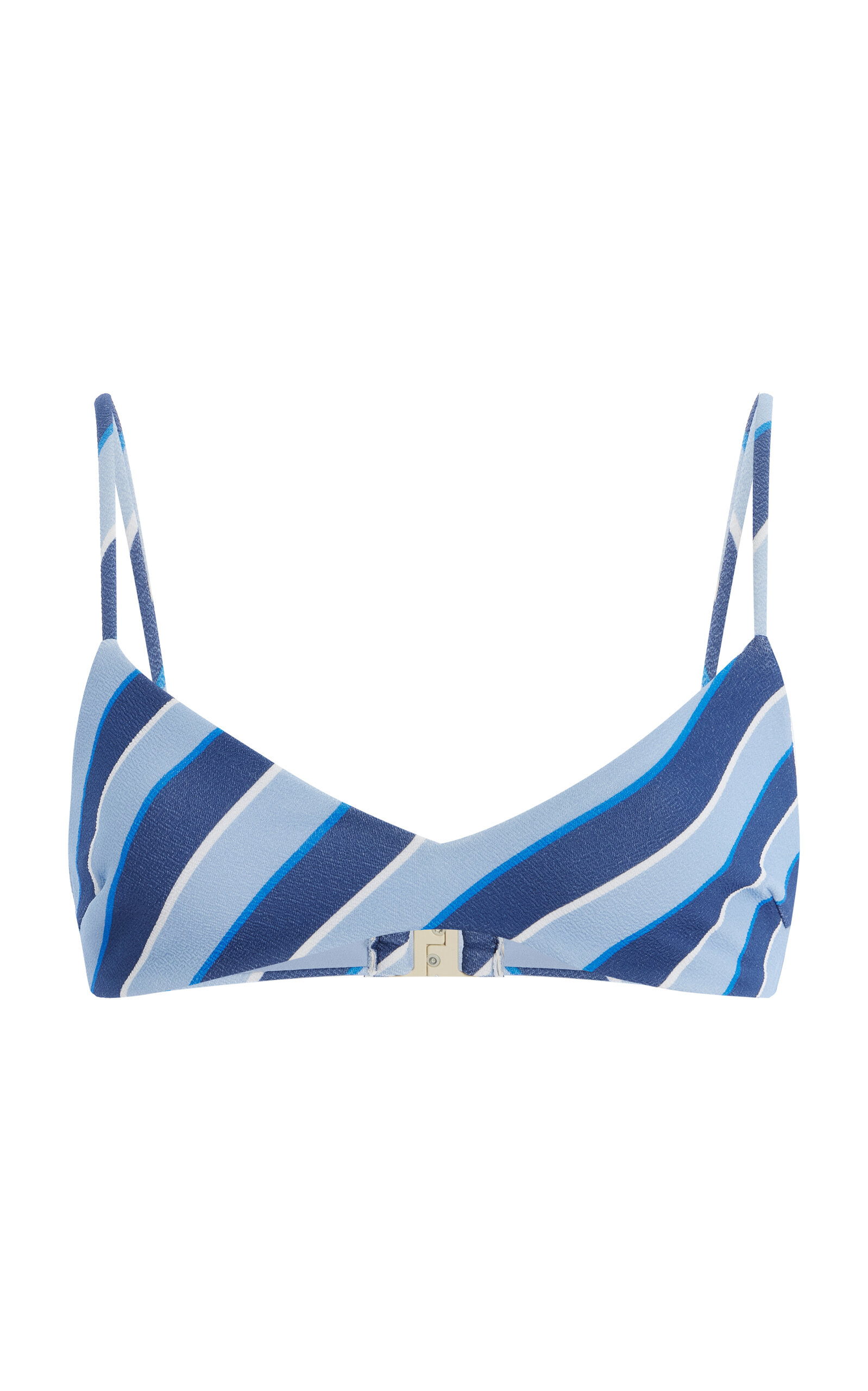 Zulu & Zephyr Striped Bralette Bikini Top