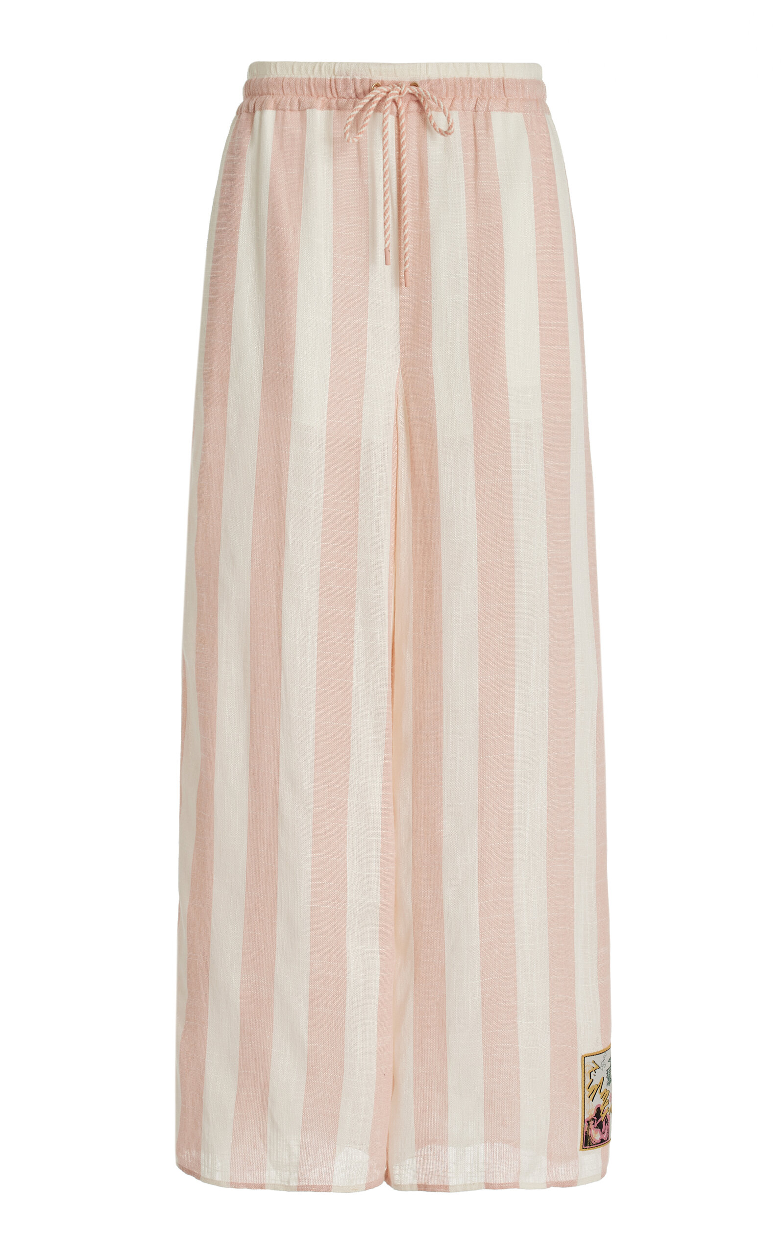 Zimmermann Acacia Wide-leg Pants In Pink