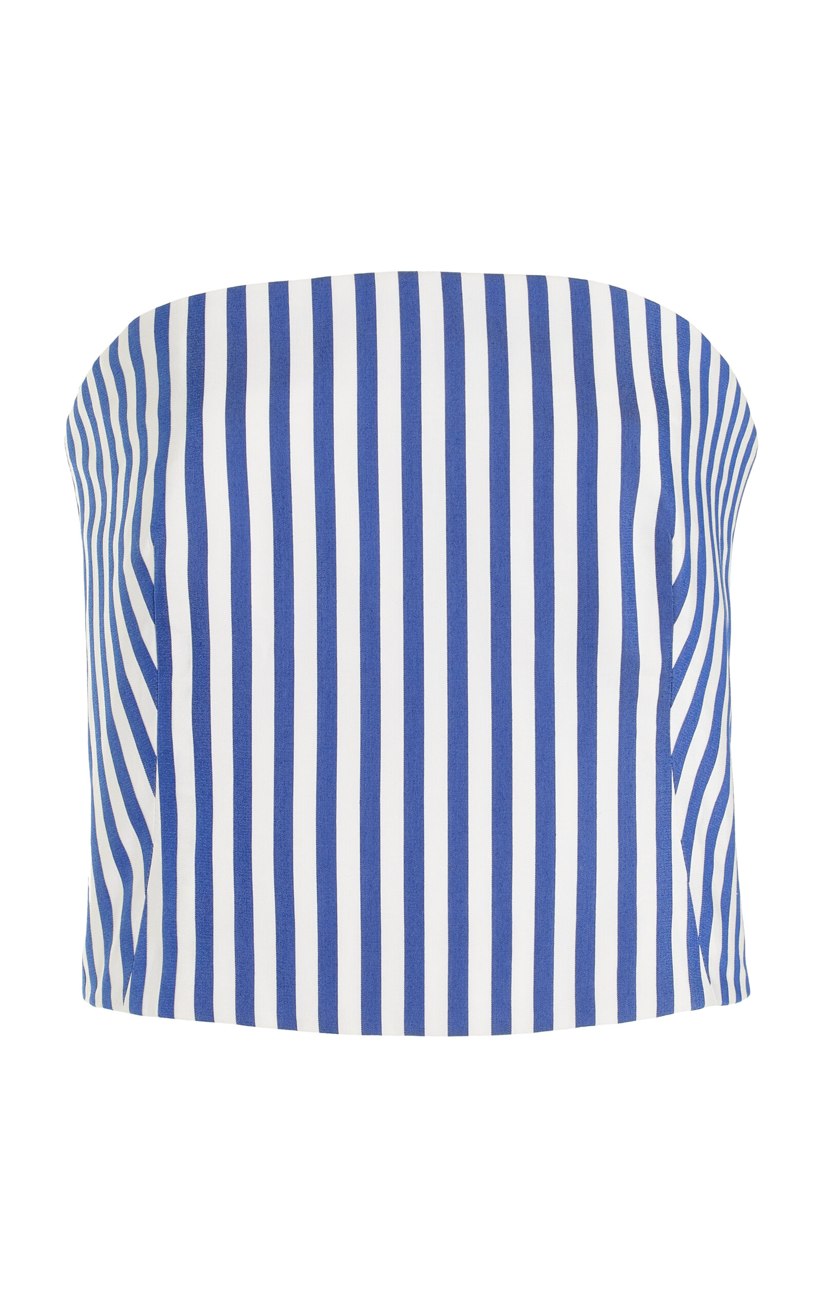 Rosie Assoulin Venus Striped Strapless Top