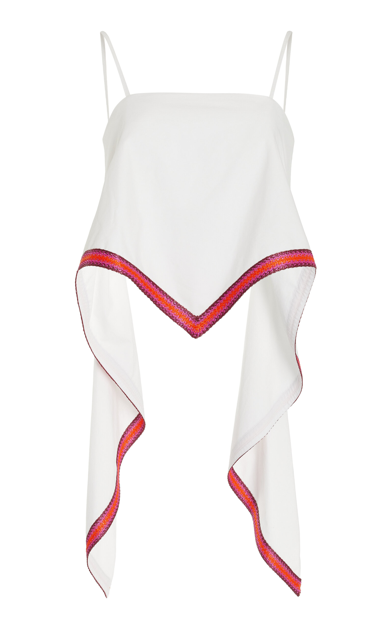 Rosie Assoulin Bandana Cotton Top - White