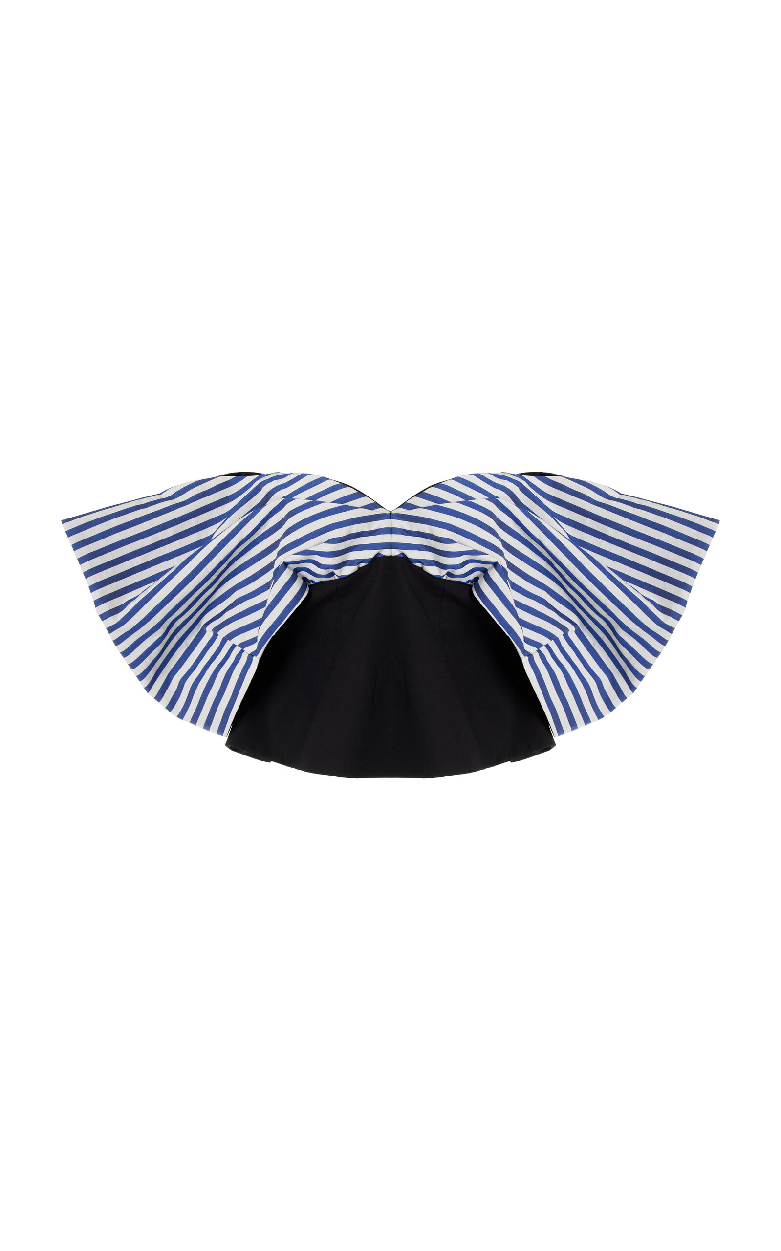 Rosie Assoulin Making Your Point Off-the-shoulder Top In Stripe