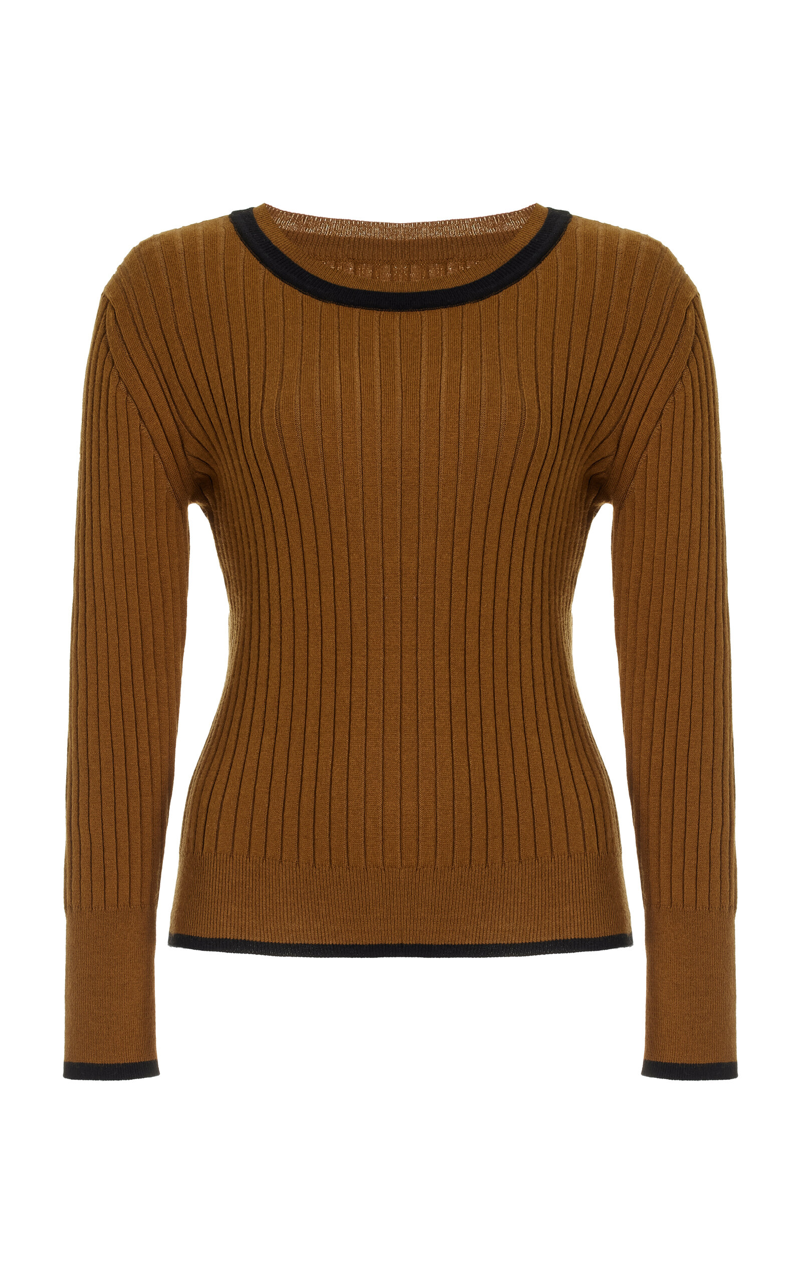 Matthew Bruch Cotton-Blend Knit Sweater - Brown - XS